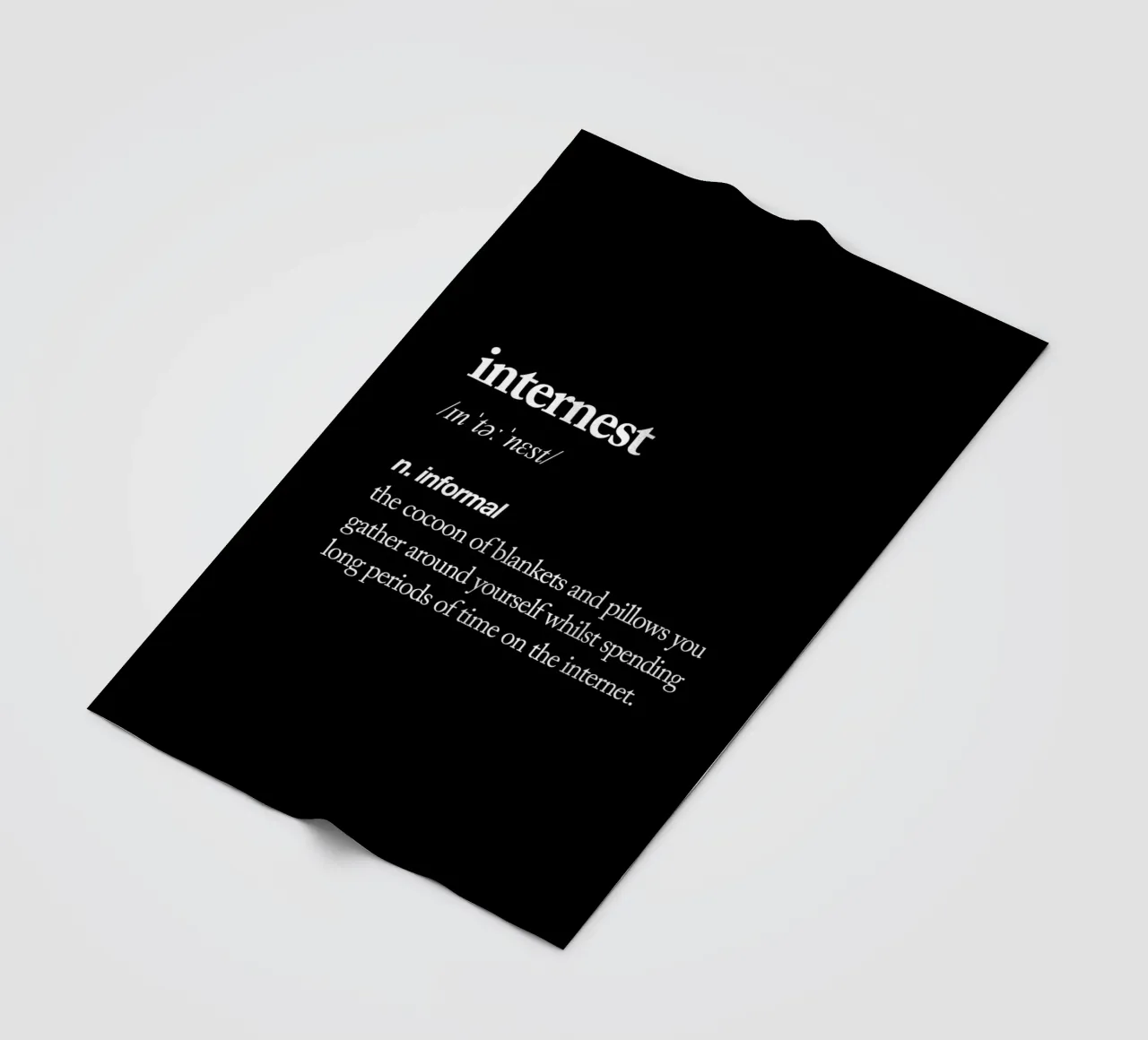 Internest Fleecedecke von THE MOTIVATED TYPE