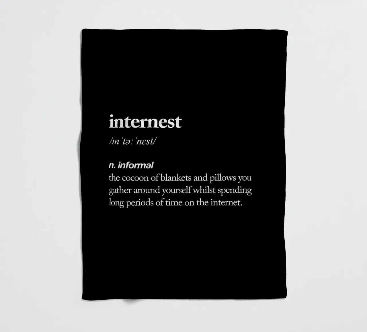 Internest Fleecedecke von THE MOTIVATED TYPE