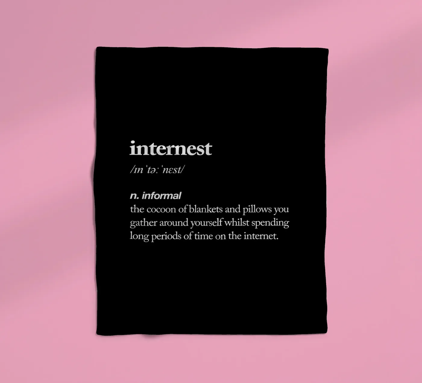 Internest Fleecedecke von THE MOTIVATED TYPE