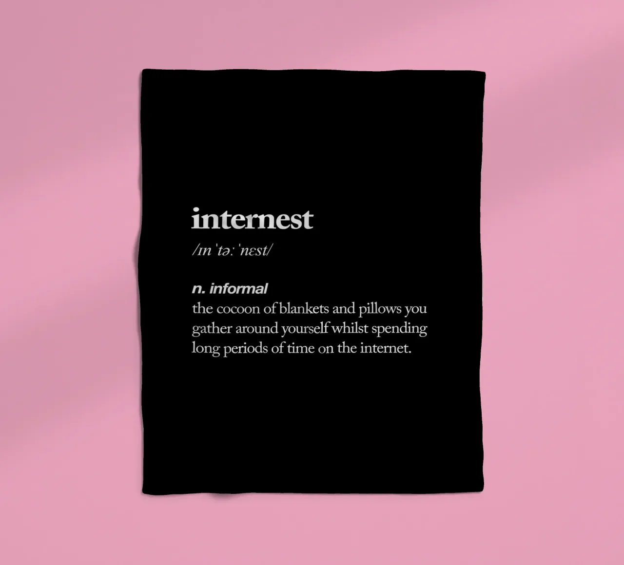 Internest Fleecedecke von THE MOTIVATED TYPE