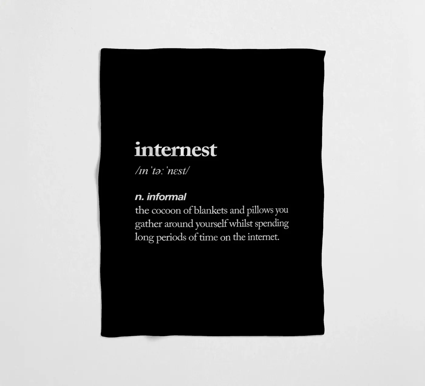 Internest Fleecedecke von THE MOTIVATED TYPE