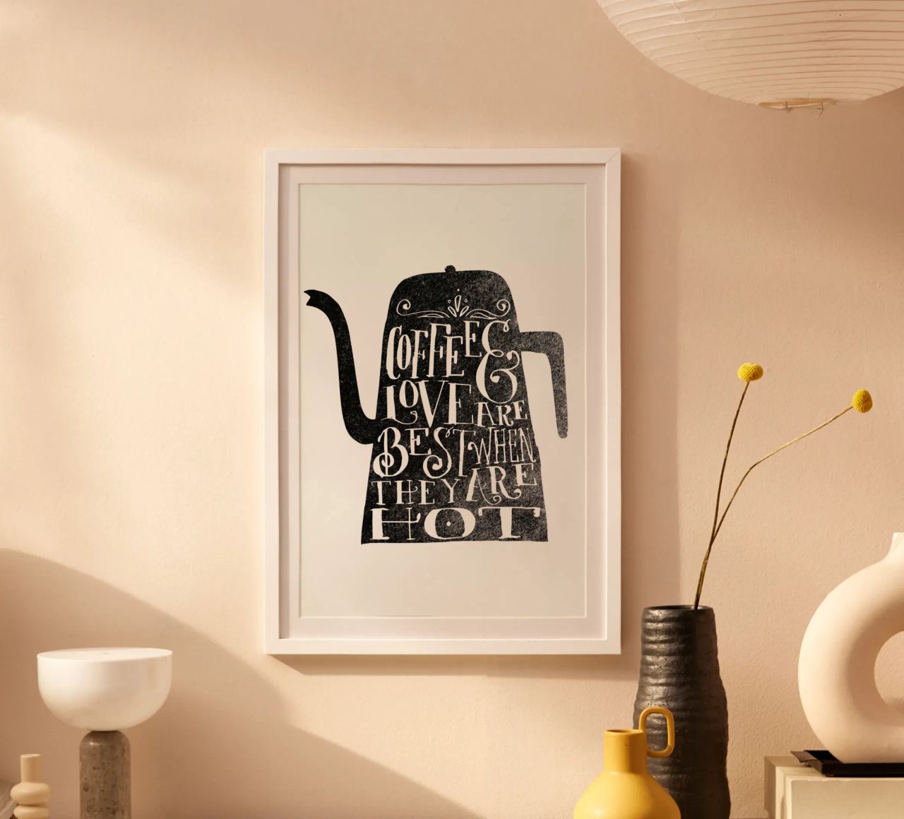 coffee & love poster by Matthew Taylor Wilson