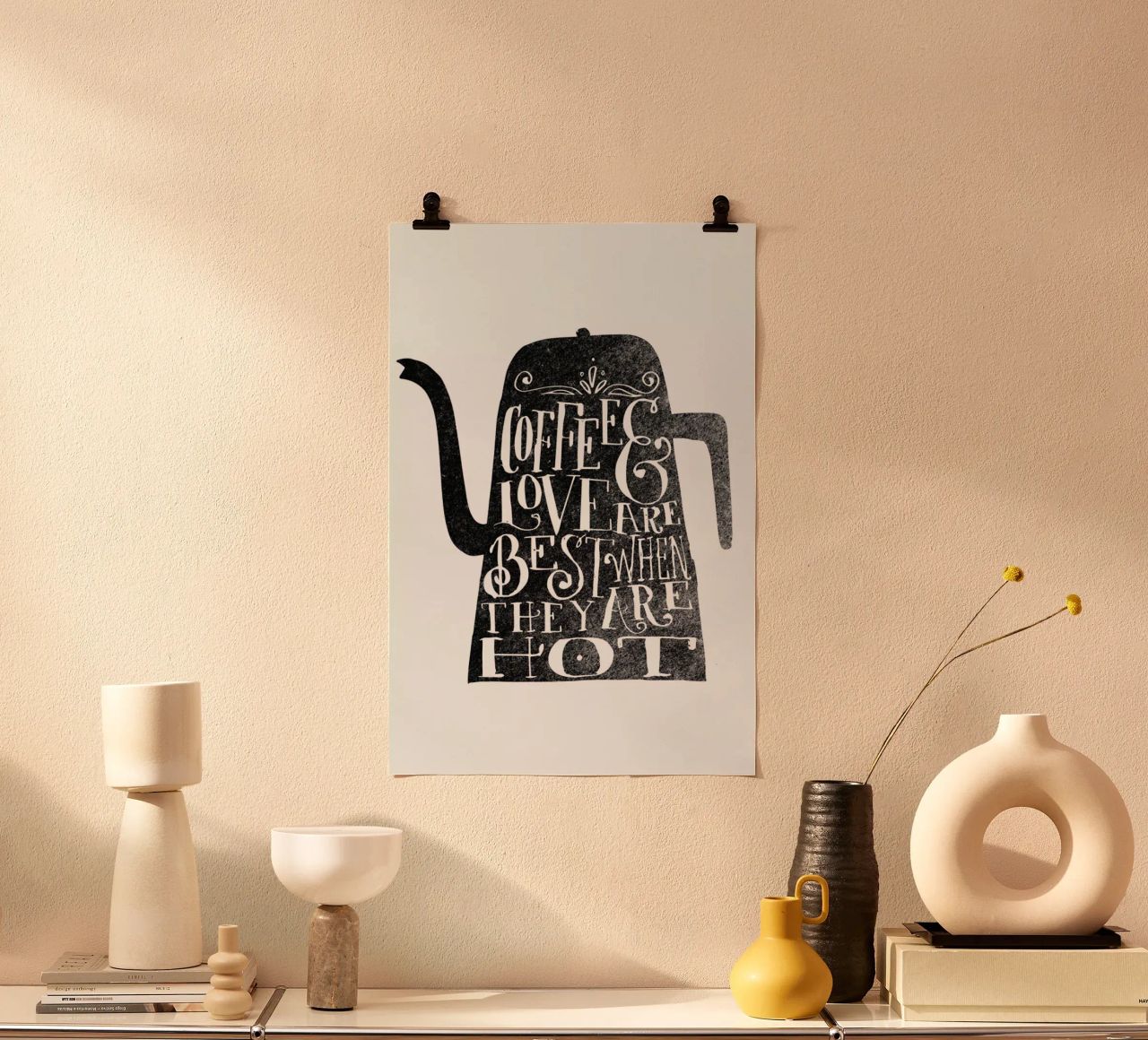 coffee & love poster by Matthew Taylor Wilson
