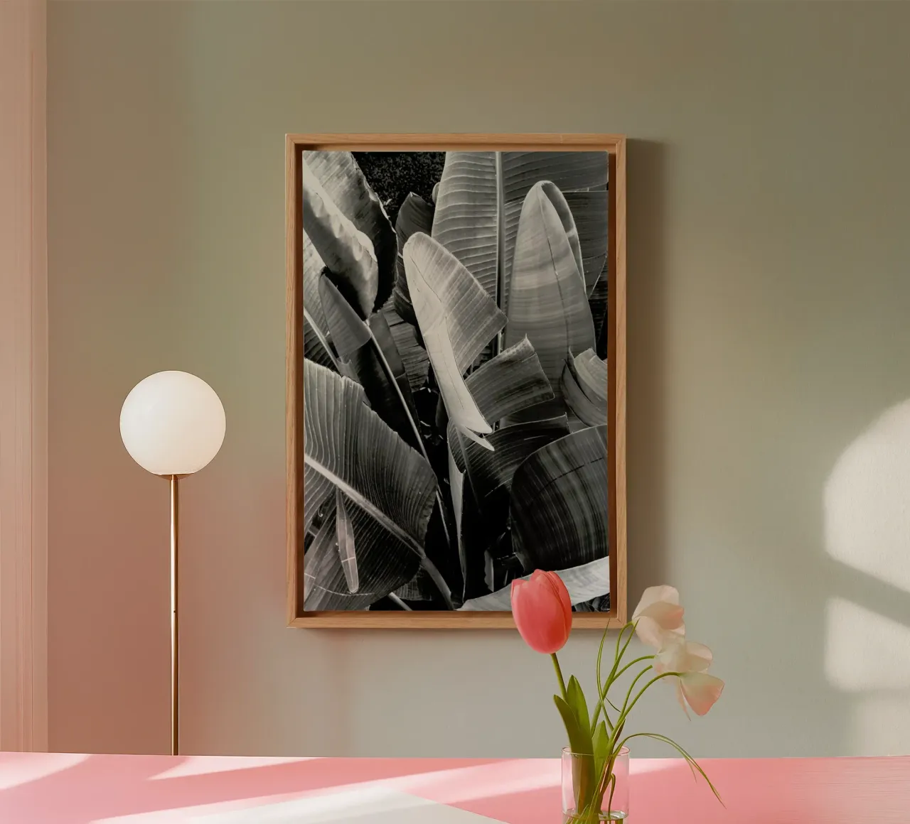 Palms tela con Cornice a cassetta da Victoria Frost