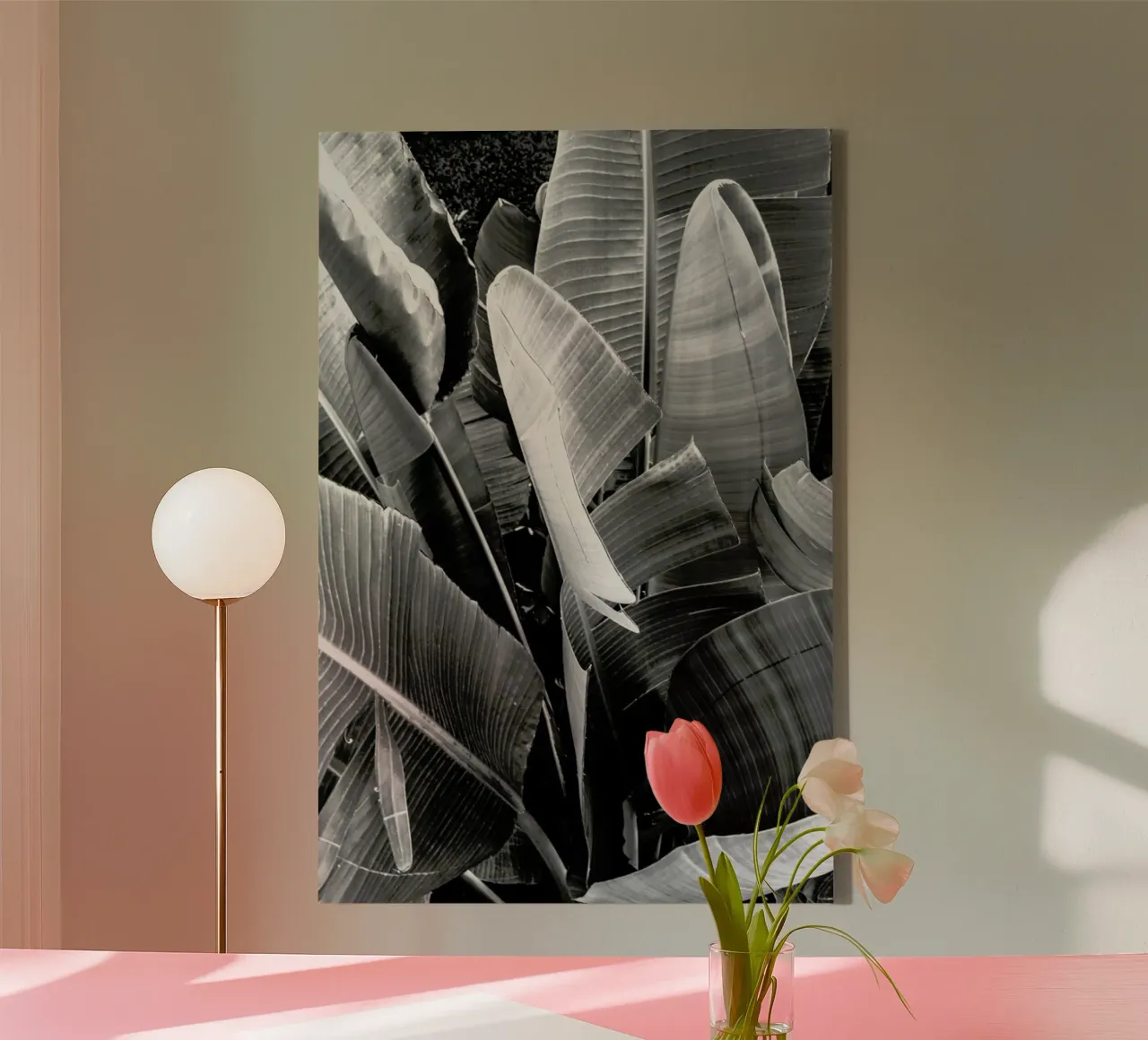 Palms tela con Cornice a cassetta da Victoria Frost