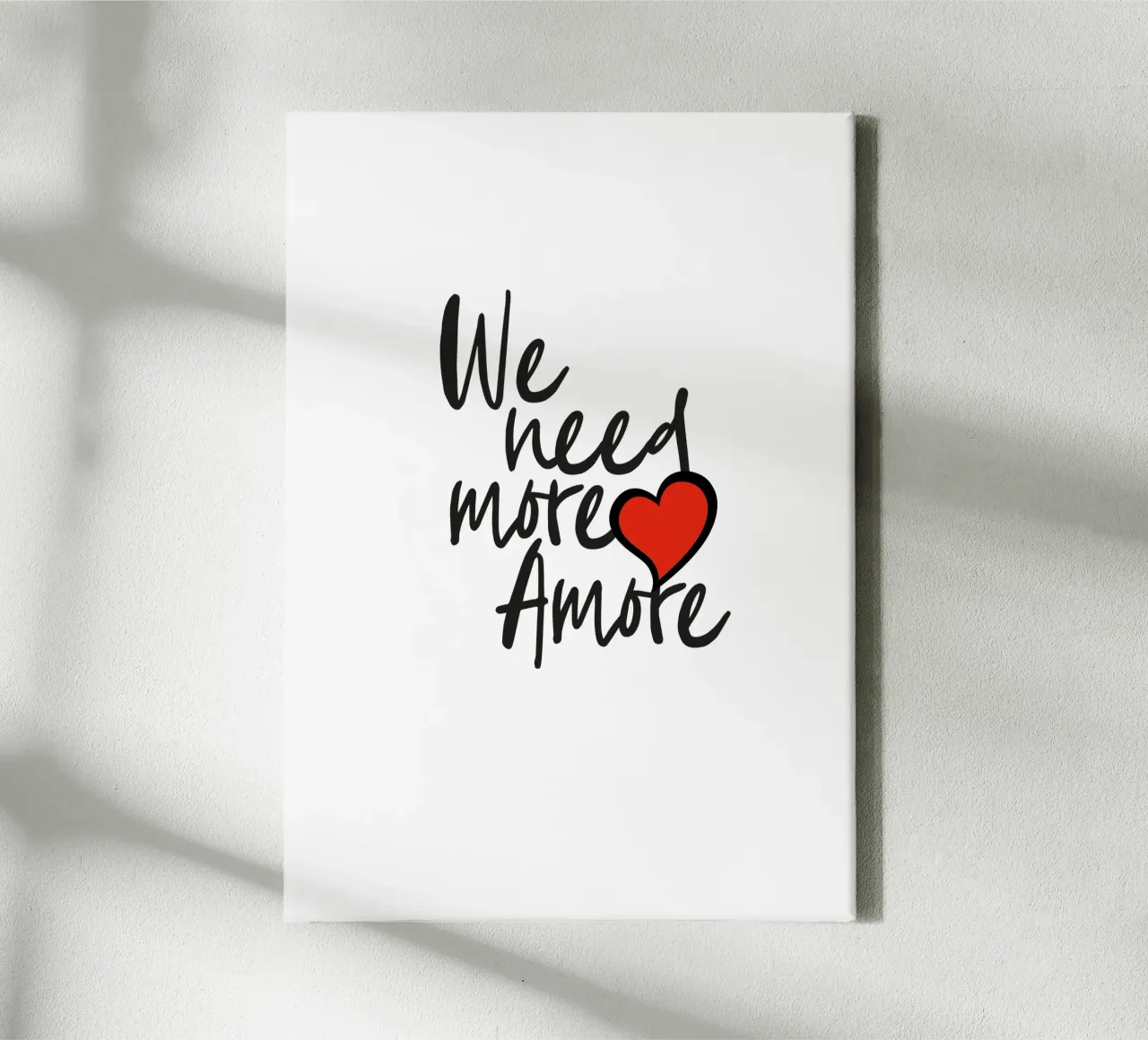 Amore canvas met Baklijst van Flo Klein