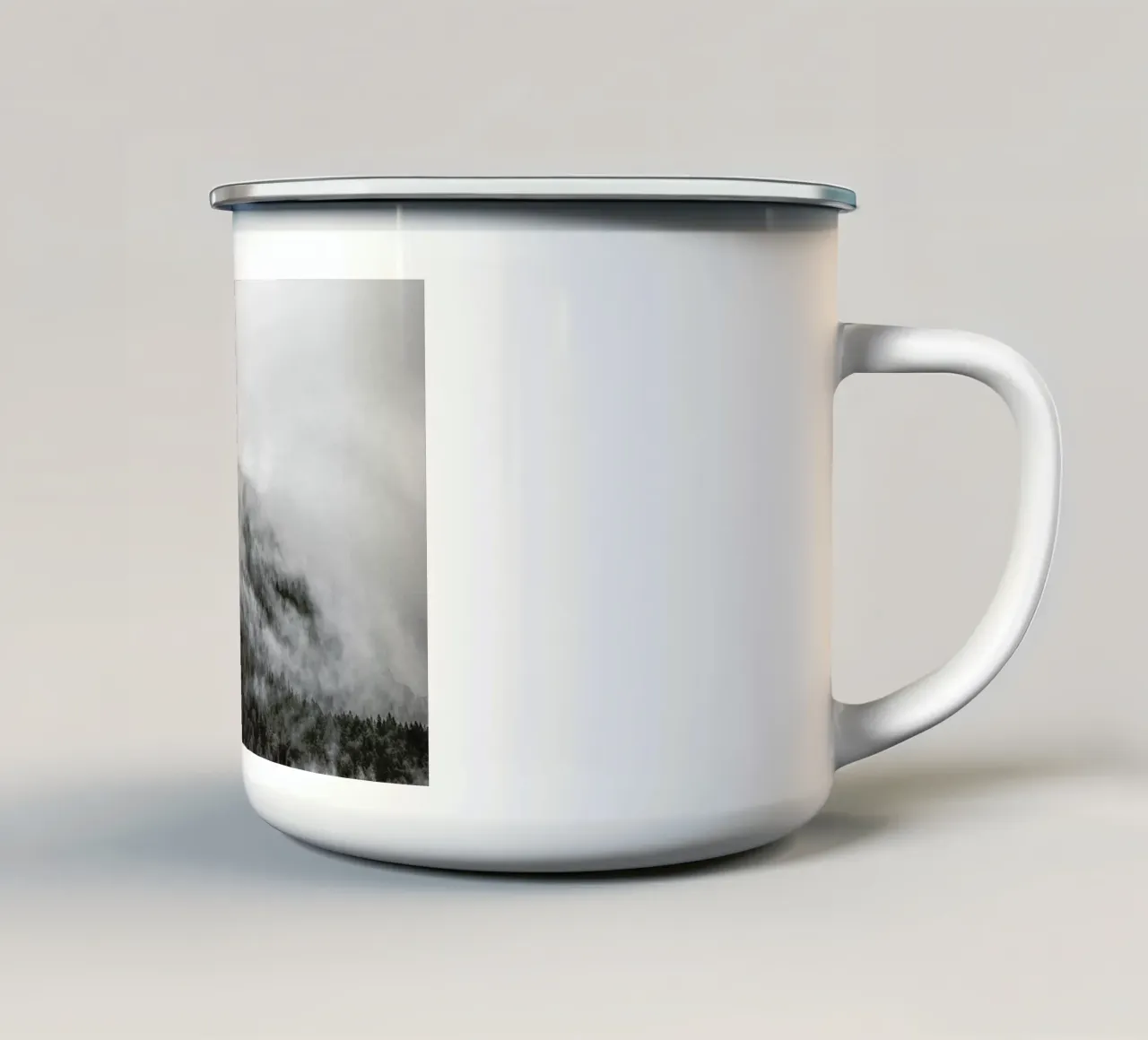 Moody Clouds 1 enamel mug by Nur Mut