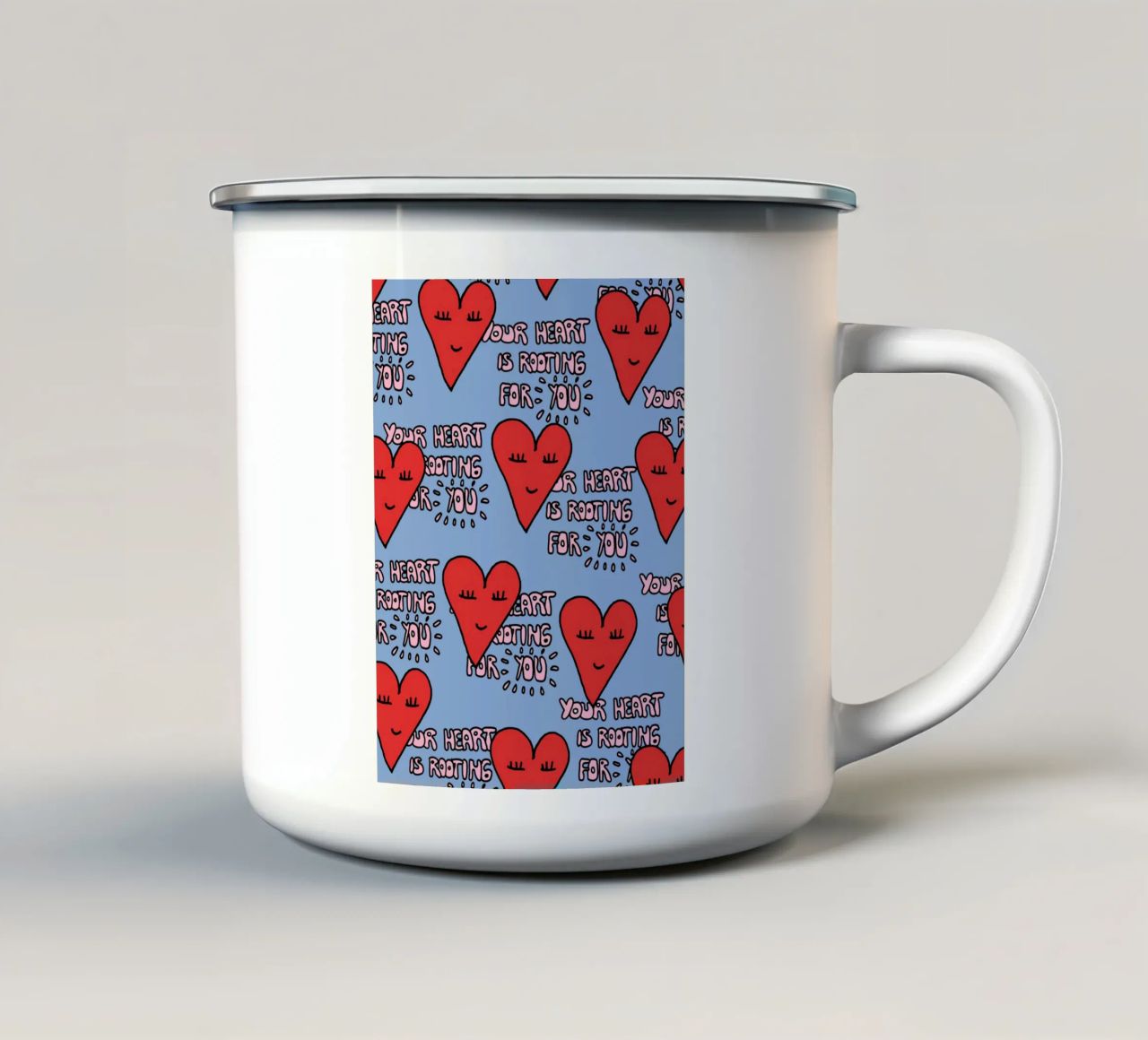 Your heart is rooting for you tazza in smalto da thesoulhugclub