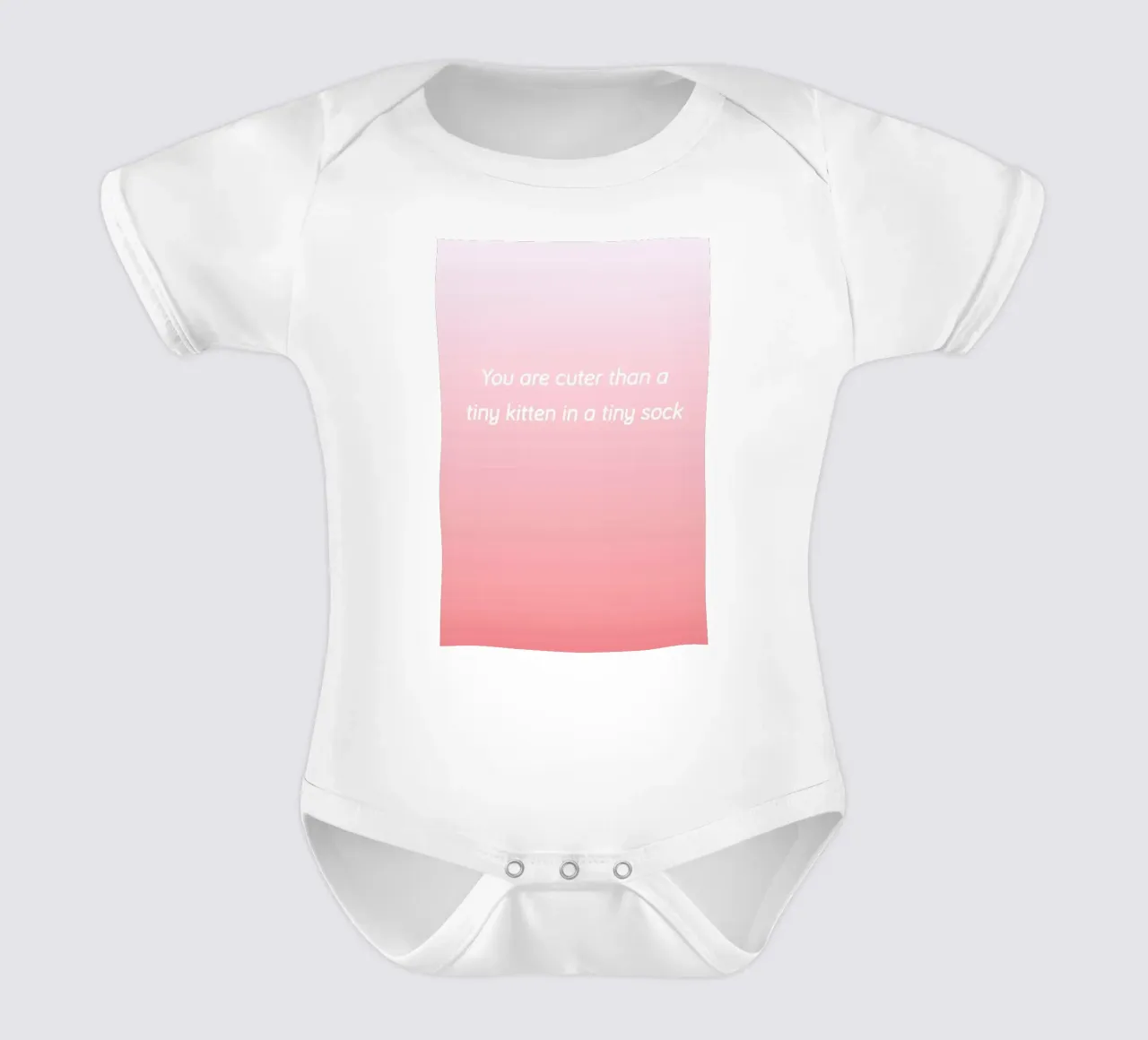 Cuter Than Kittens body neonato maniche corte da Oh Darling