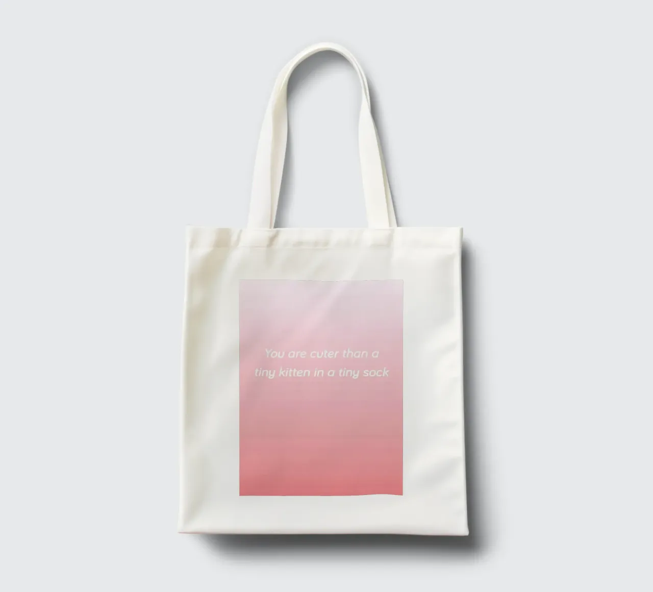 Cuter Than Kittens borsa in juta da Oh Darling