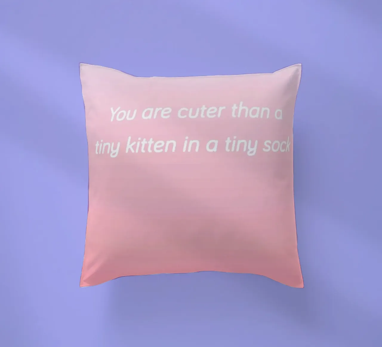 Cuter Than Kittens cuscino da Oh Darling