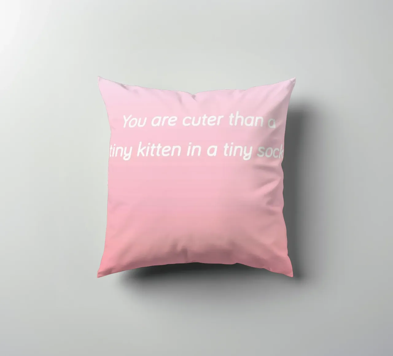 Cuter Than Kittens cuscino da Oh Darling