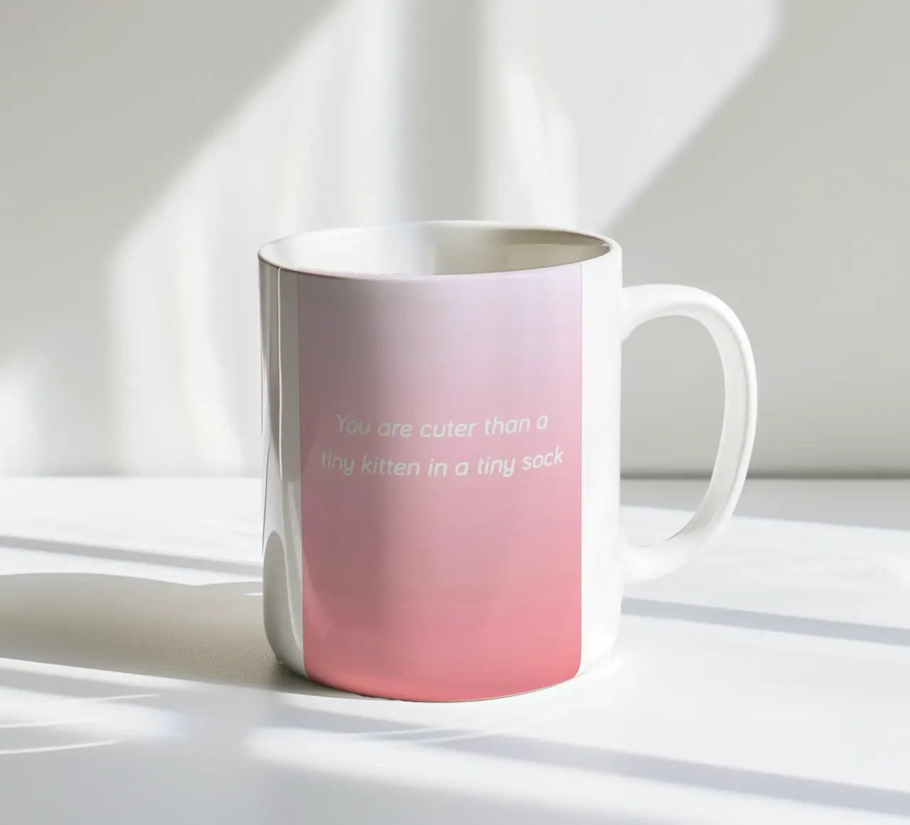 Cuter Than Kittens tazza in ceramica da Oh Darling