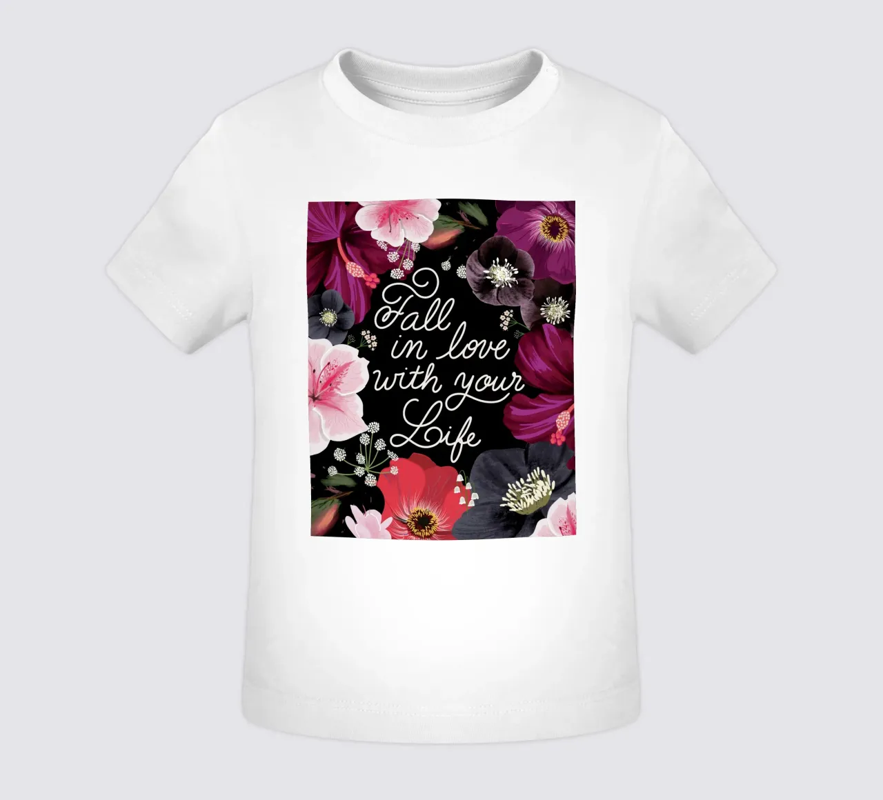 Fall in love with your life maglietta neonato da anisillustration