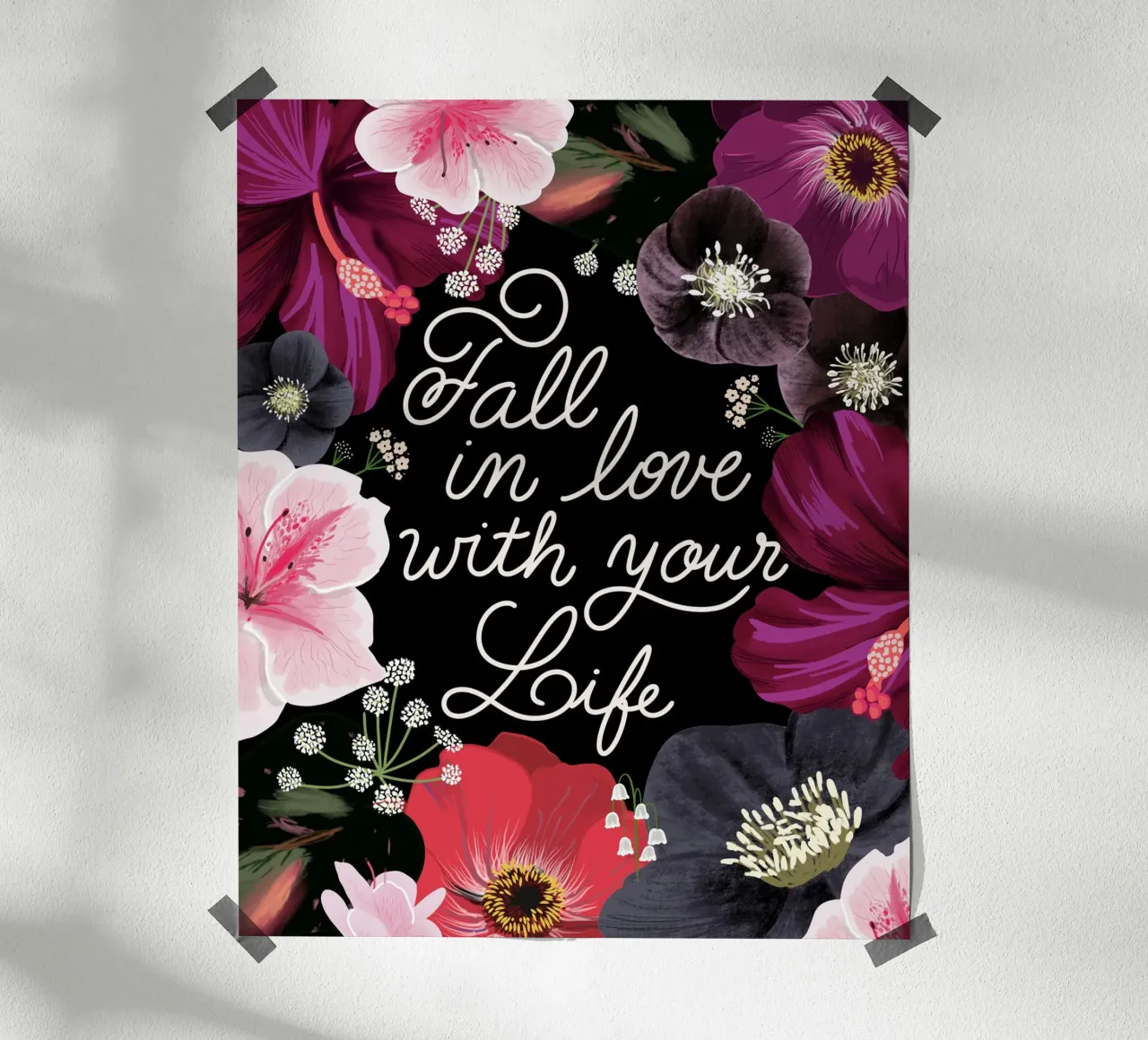 Fall in love with your life hahnemühle by anisillustration