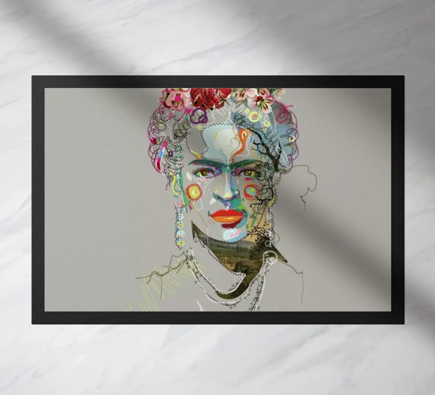 Frida 3 deurmat van Carlos Quitério