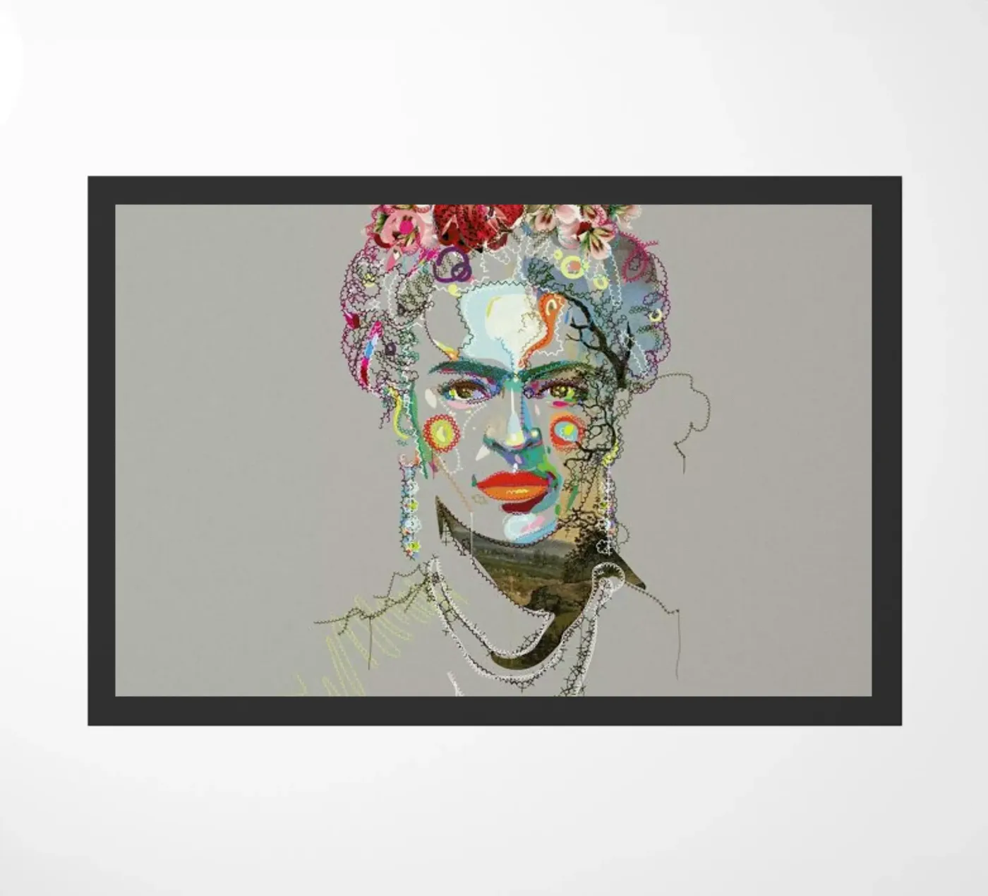 Frida 3 deurmat van Carlos Quitério