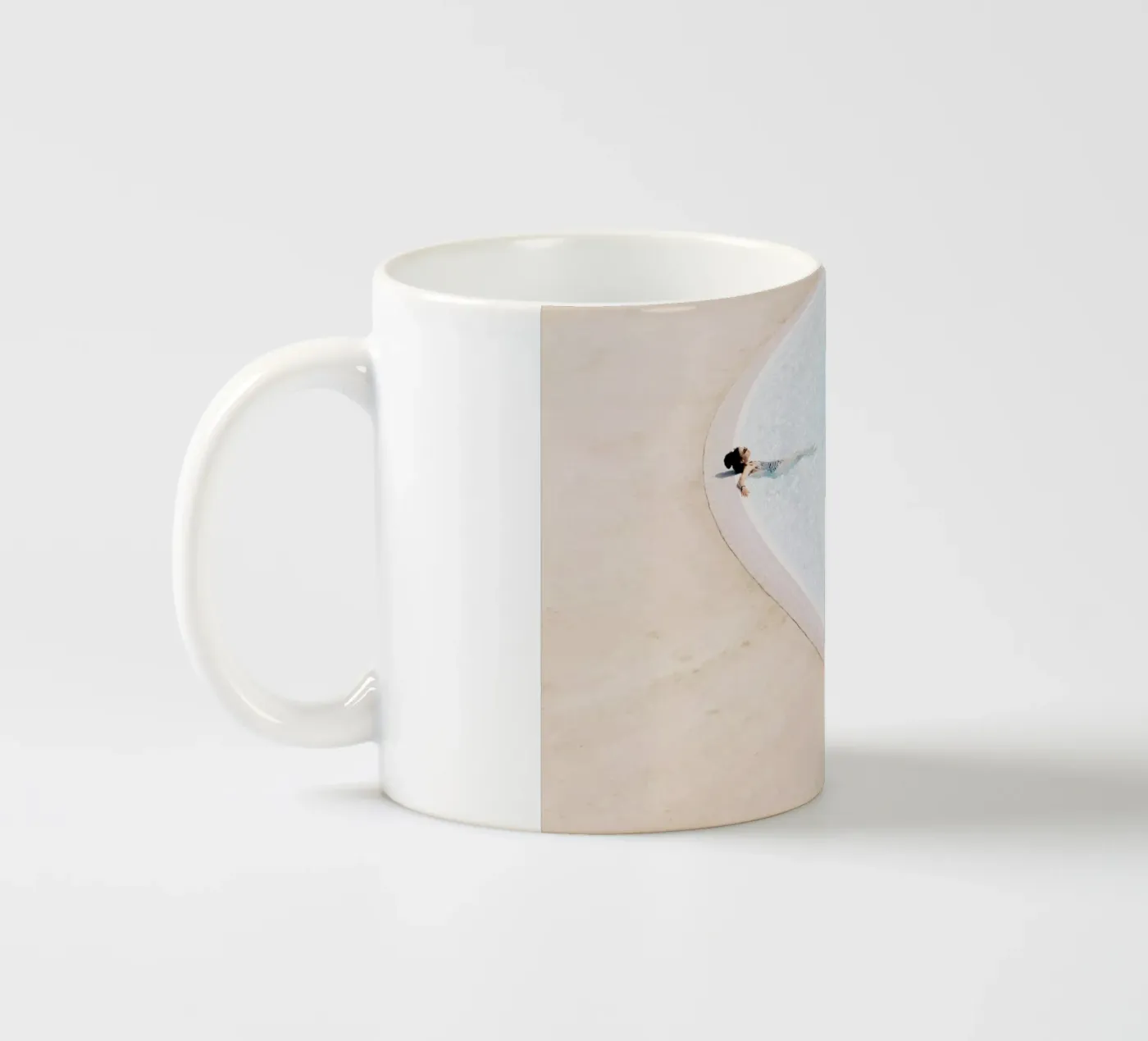 Sunbath ceramic mug by Picture On The Fridge