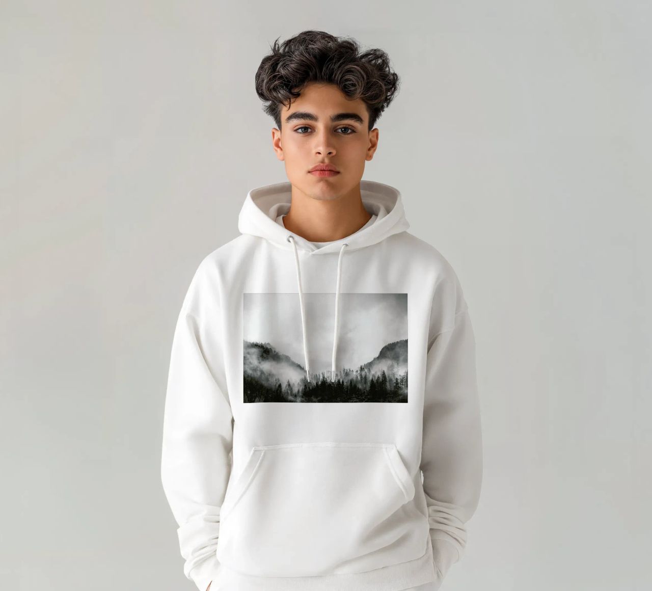 Moody Clouds 4 felpa con cappuccio da Nur Mut