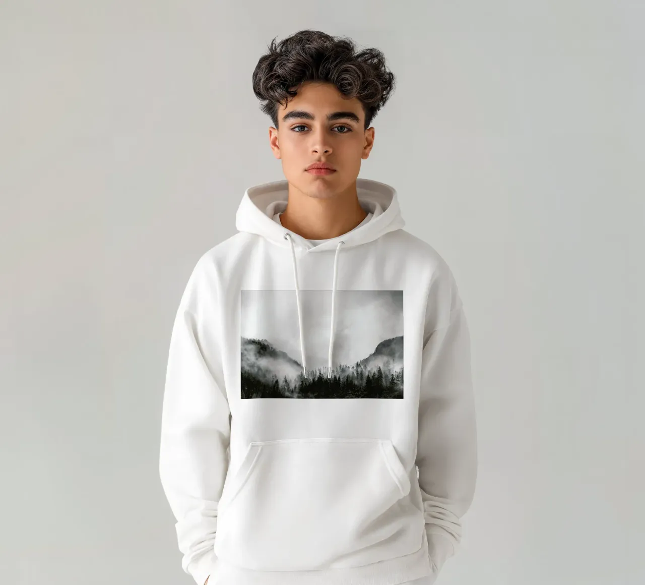 Moody Clouds 4 felpa con cappuccio da Nur Mut