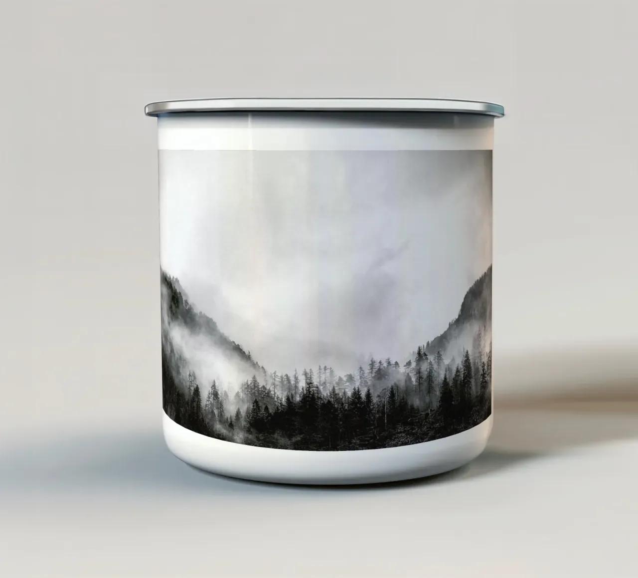 Moody Clouds 4 taza de esmalte de Nur Mut