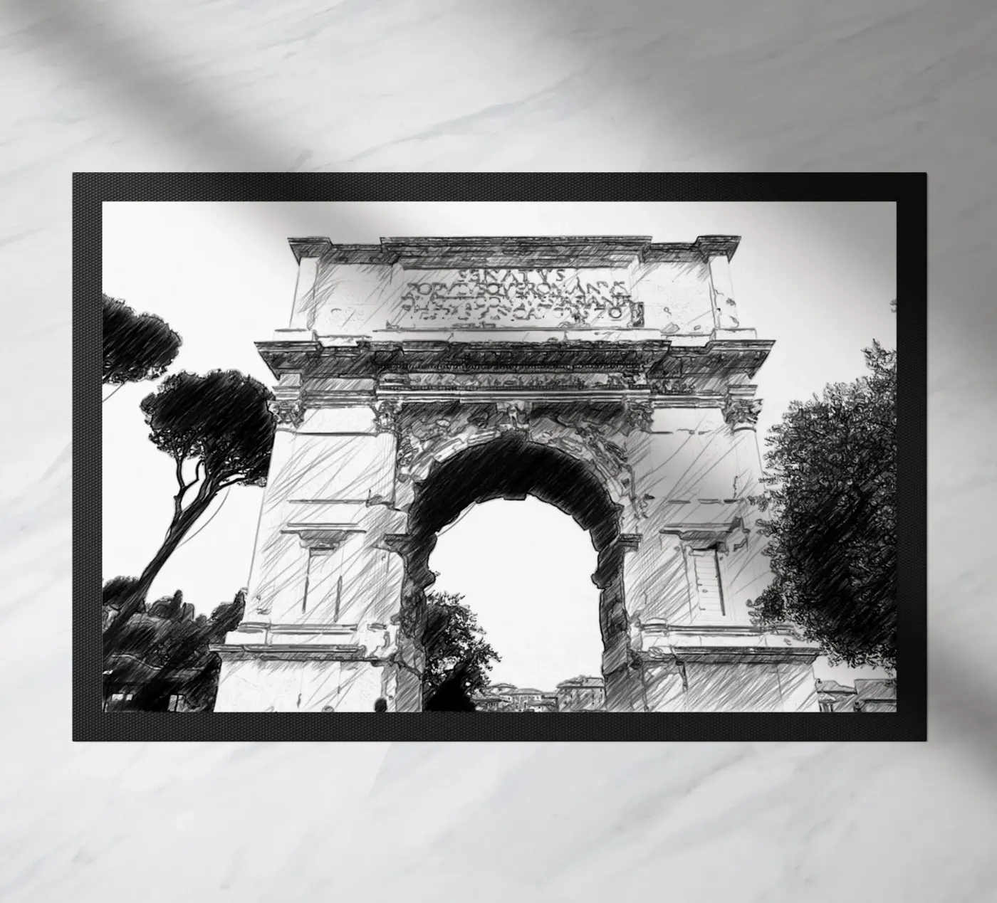 Roma doormat by Massimo Frascogna