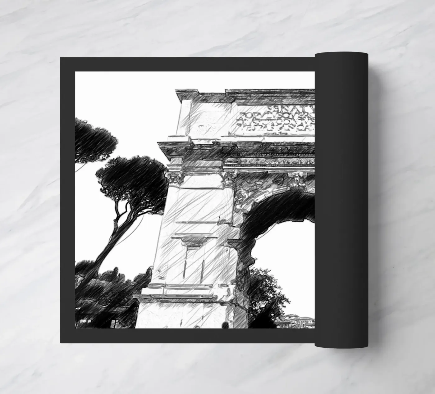 Roma doormat by Massimo Frascogna