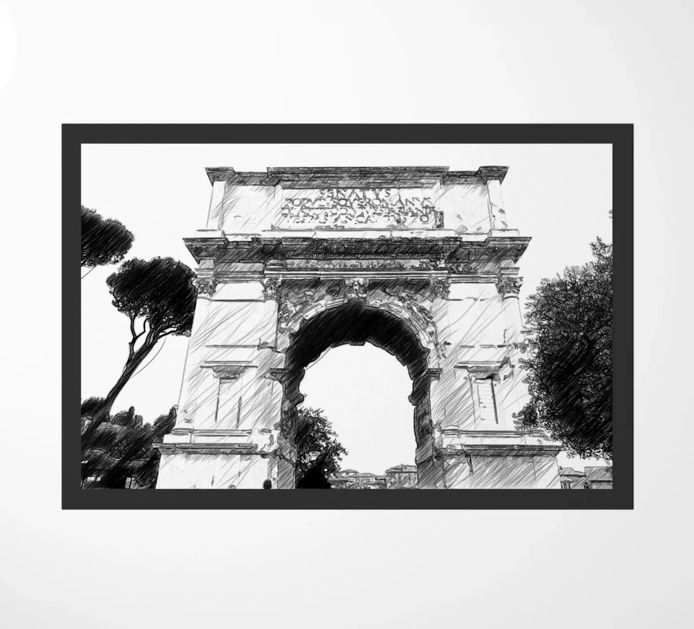 Roma doormat by Massimo Frascogna