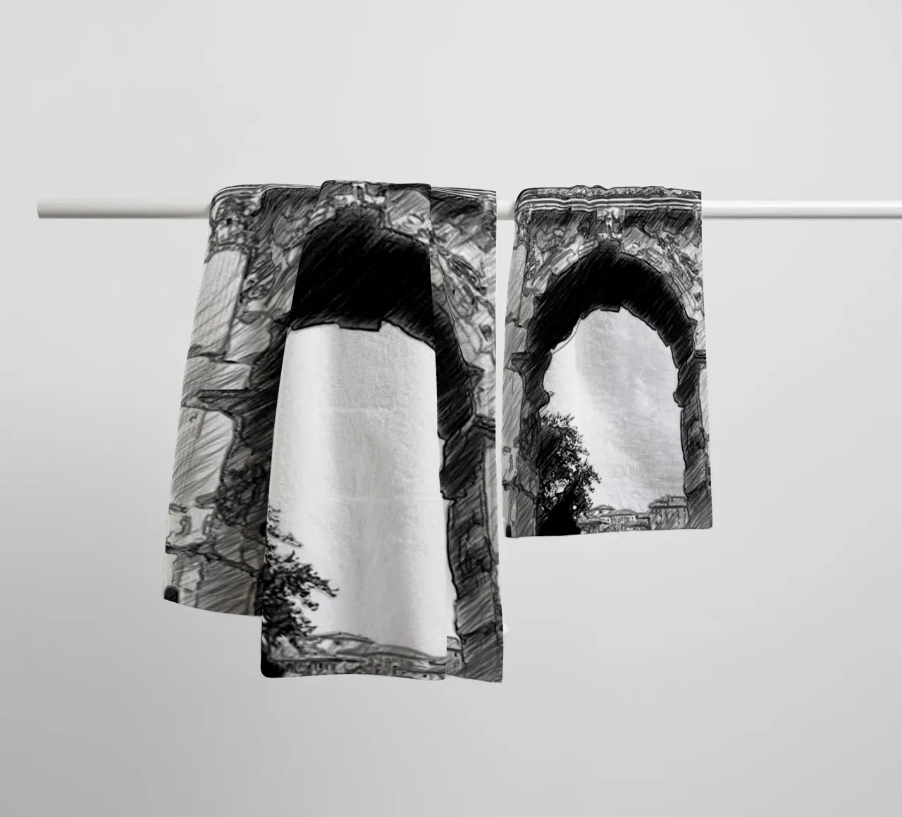 Roma towel by Massimo Frascogna