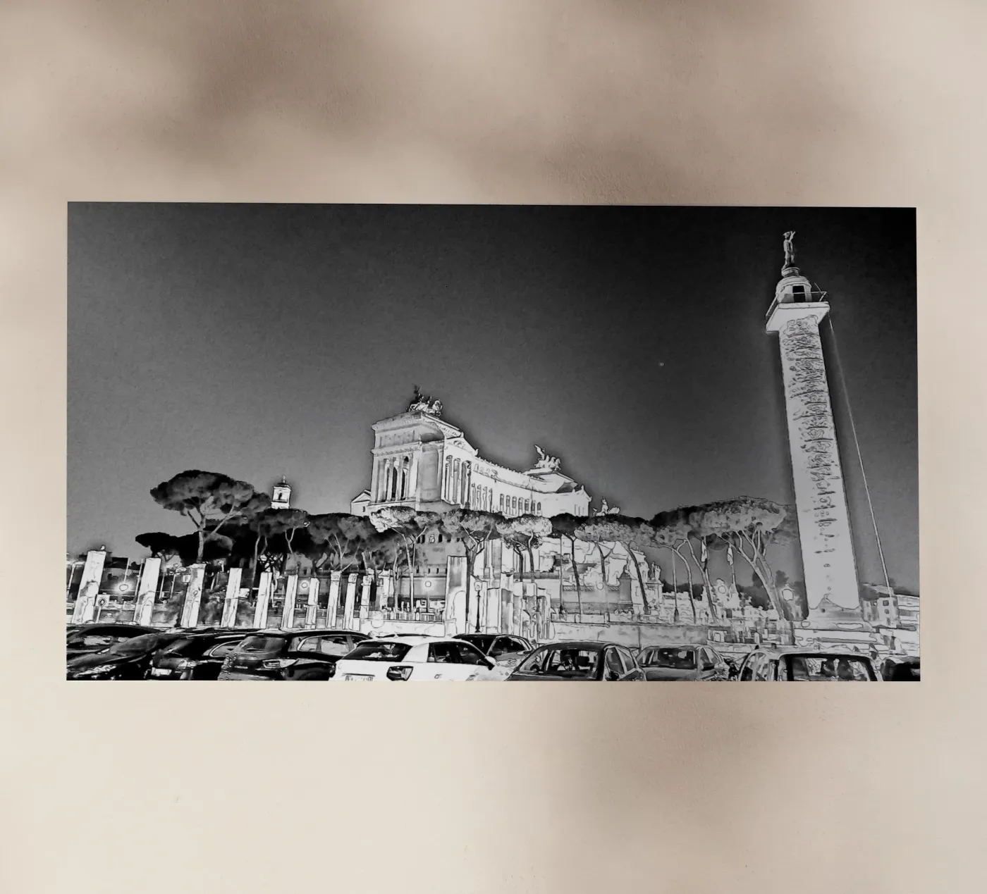 Roma pellicola backlit da Massimo Frascogna