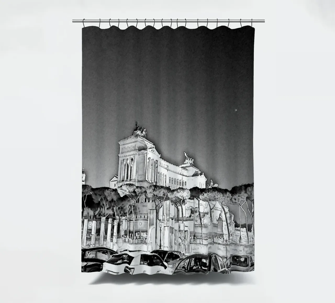 Roma shower curtain by Massimo Frascogna
