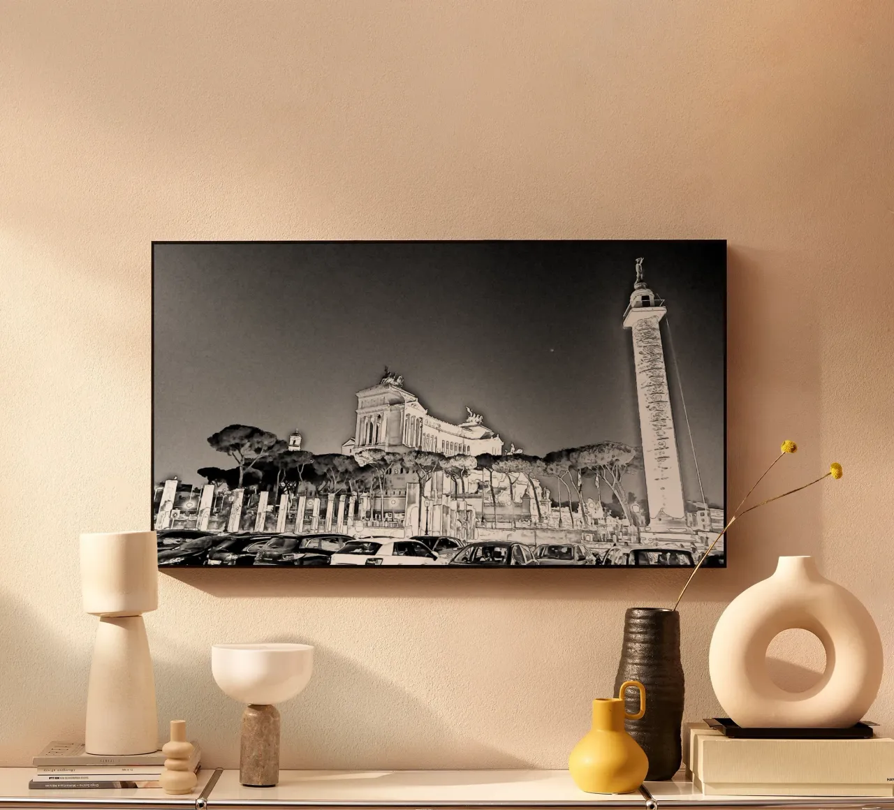 Roma acryl van Massimo Frascogna