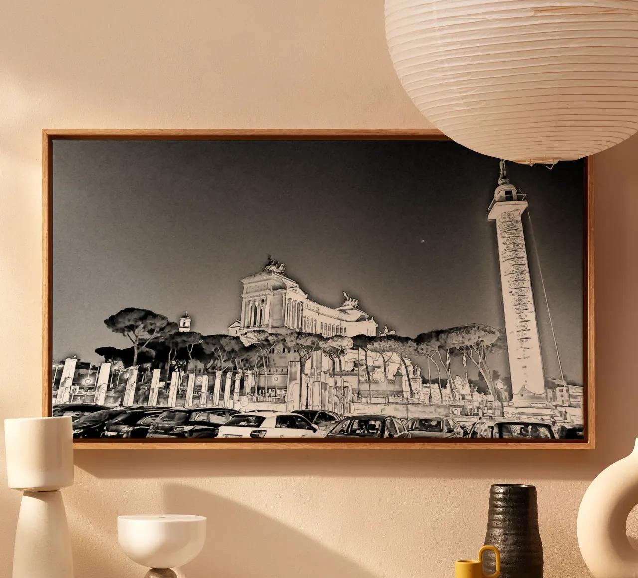 Roma canvas by Massimo Frascogna