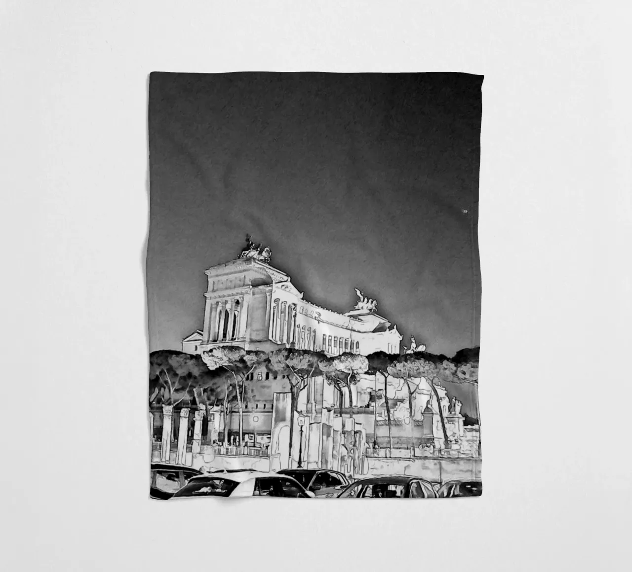 Roma coperta in pile da Massimo Frascogna