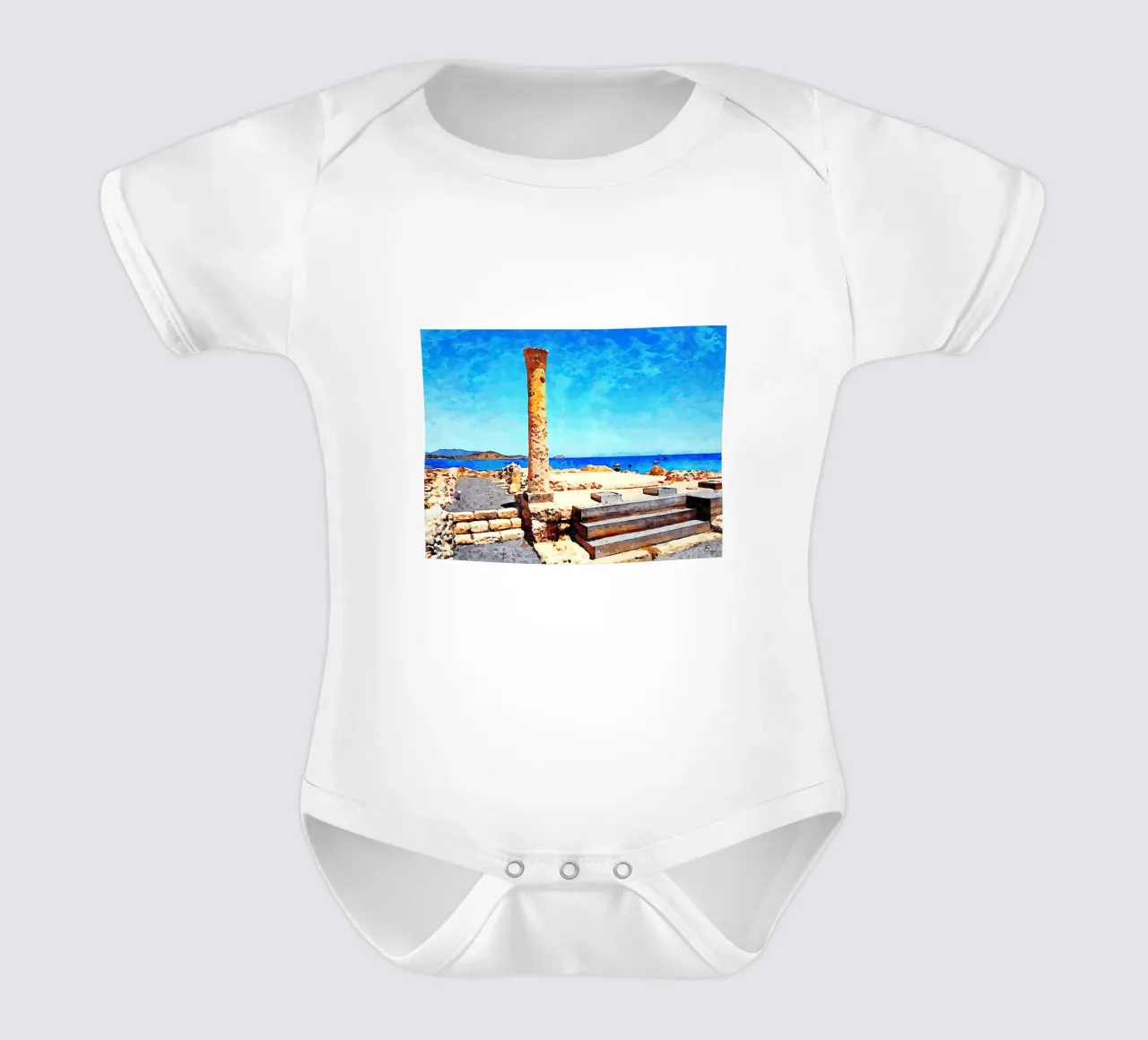 Nora short-sleeve baby romper by Massimo Frascogna