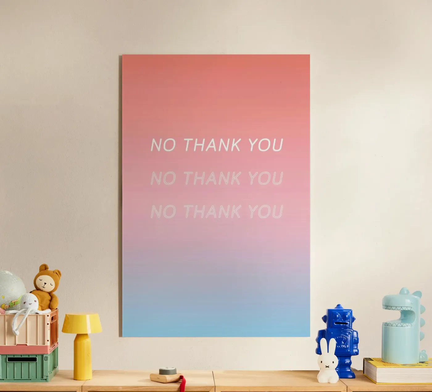 No Thank You plexiglass da Oh Darling