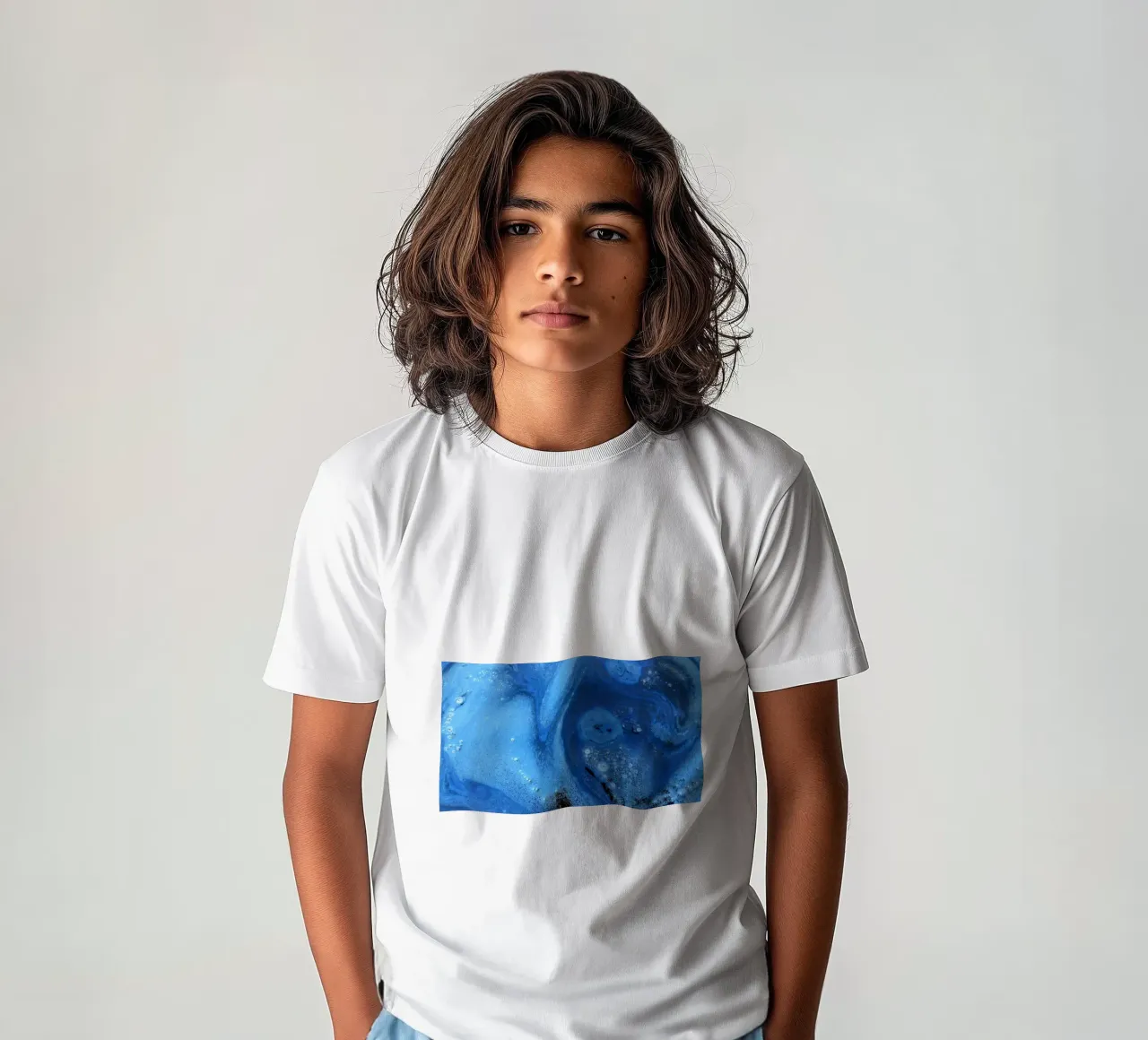 Blu t-shirt bambini da Massimo Frascogna