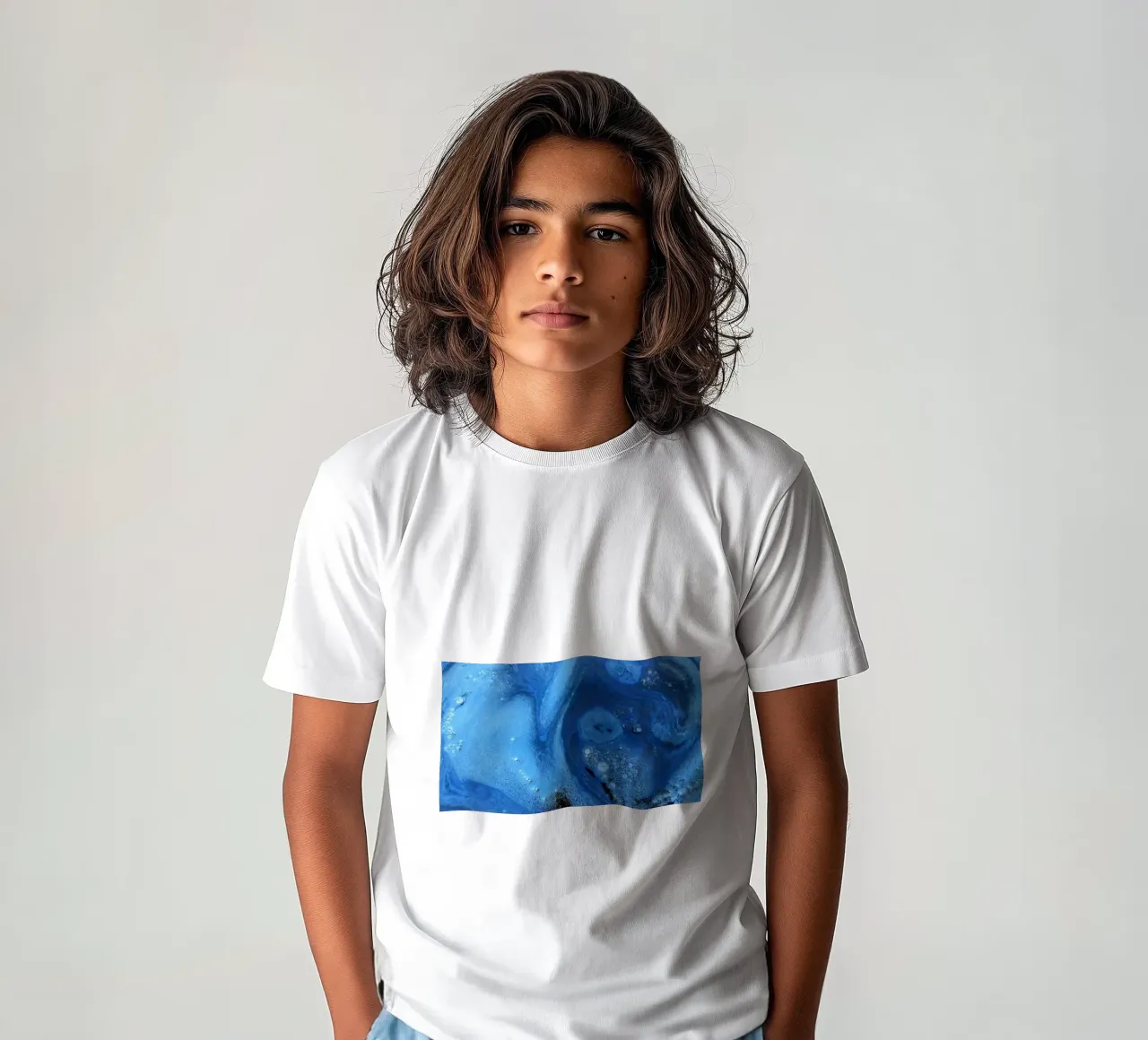 Blu t-shirt bambini da Massimo Frascogna