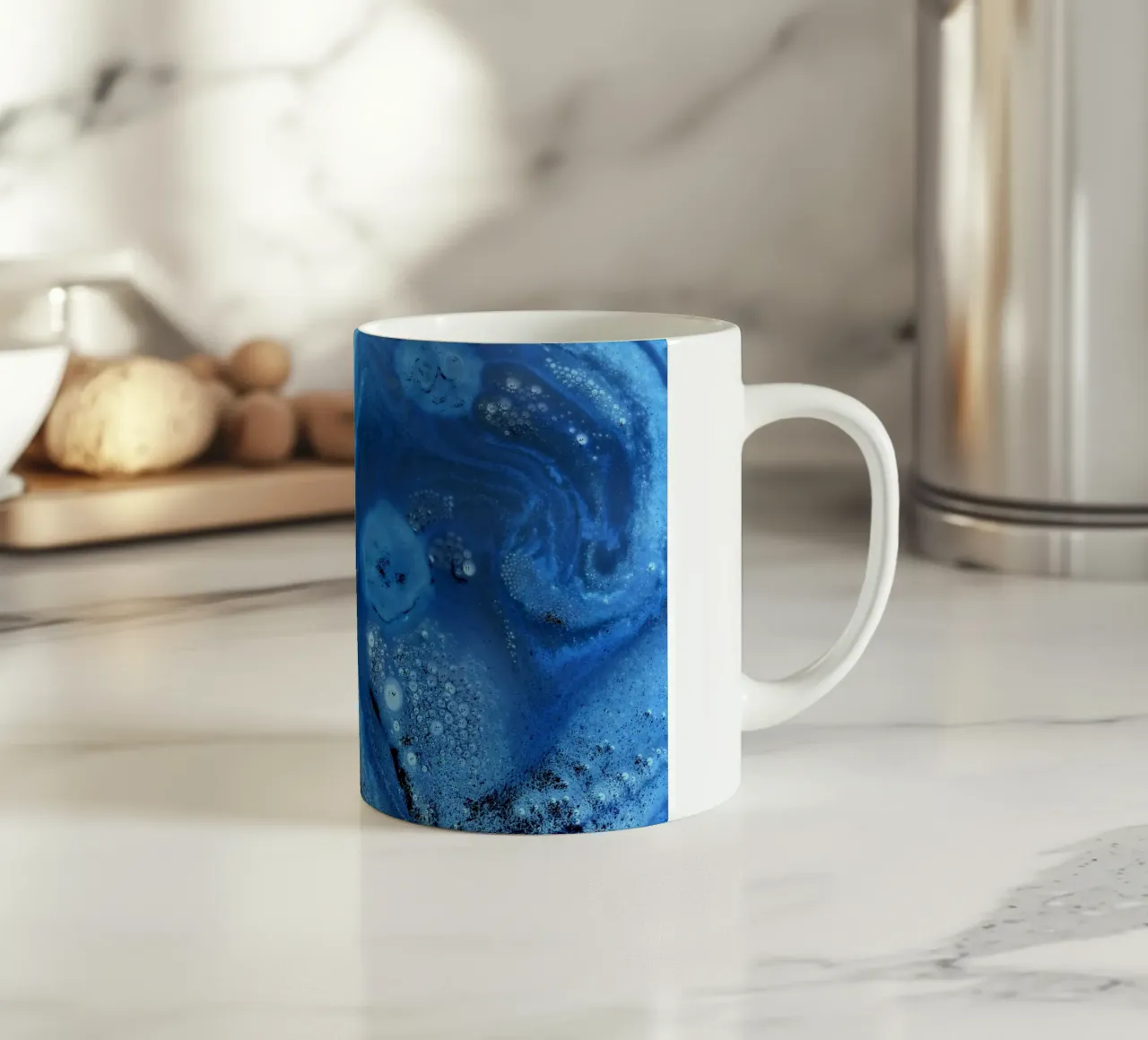 Blu tazza in ceramica da Massimo Frascogna