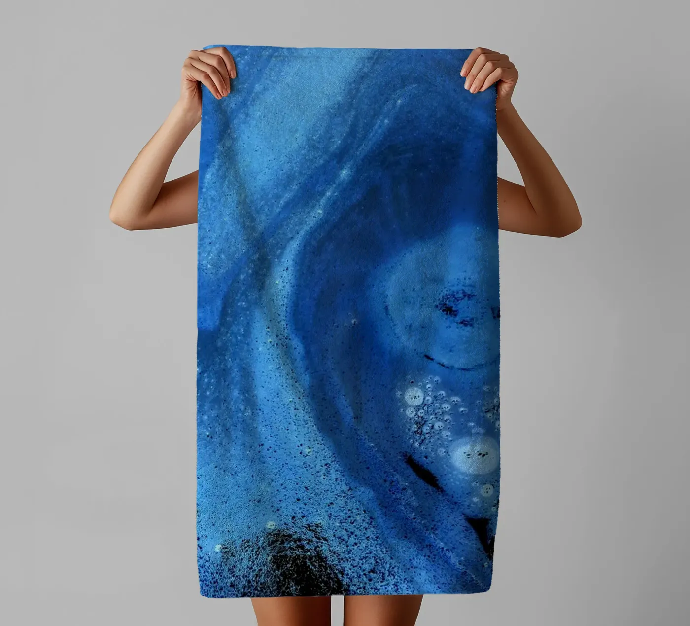 Blau Handtuch von Massimo Frascogna