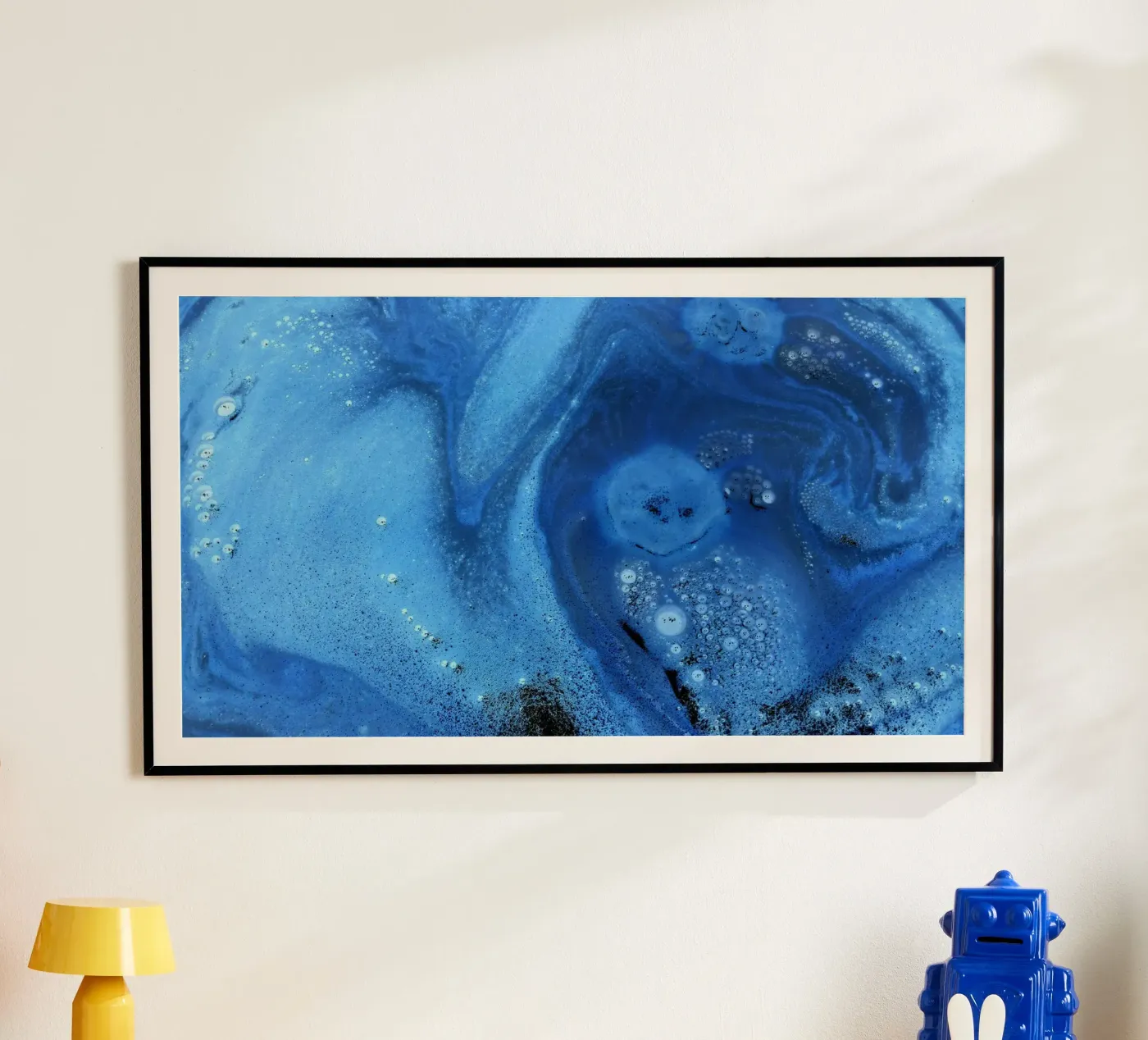 Blau Poster von Massimo Frascogna