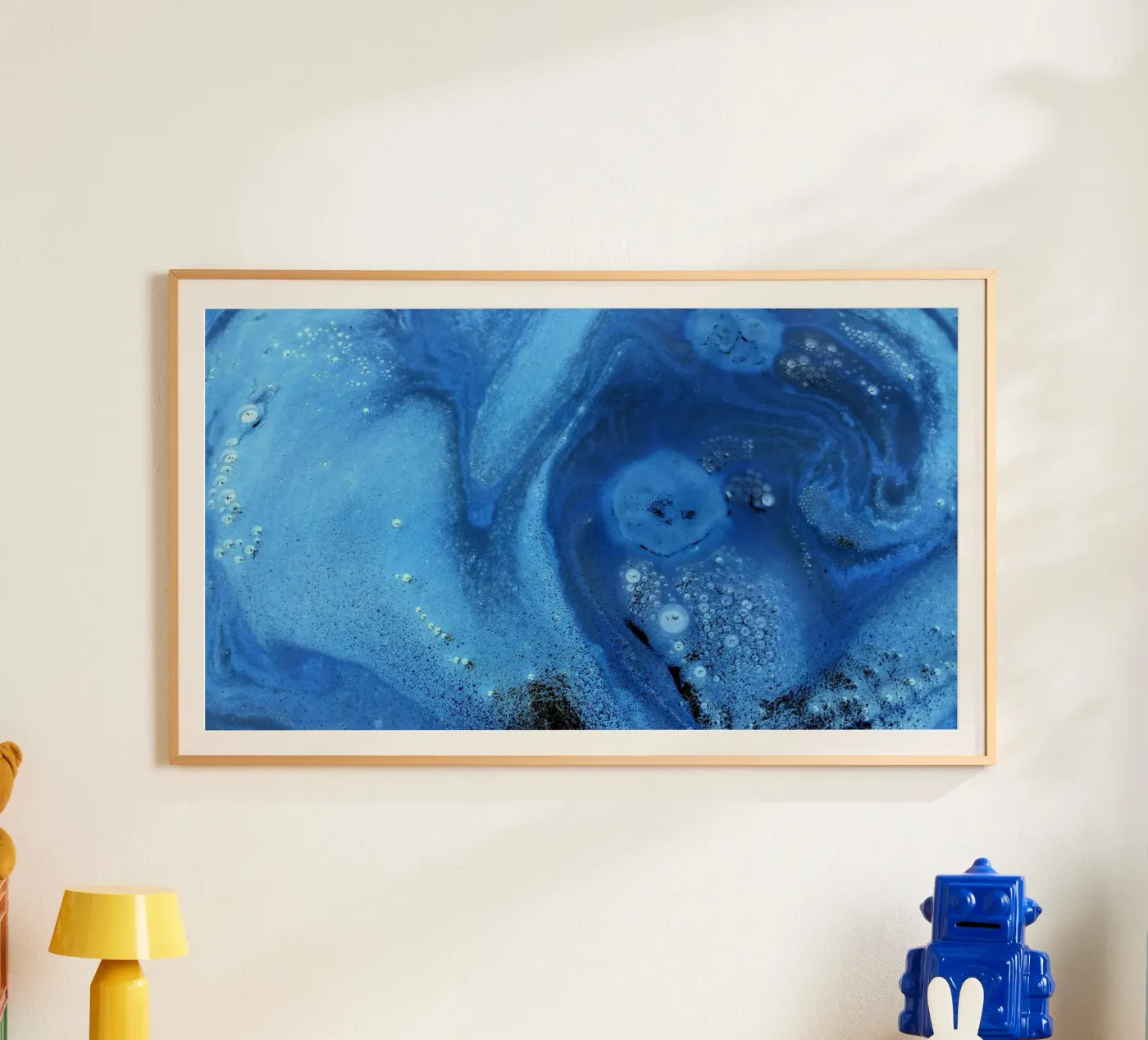 Blau Poster von Massimo Frascogna
