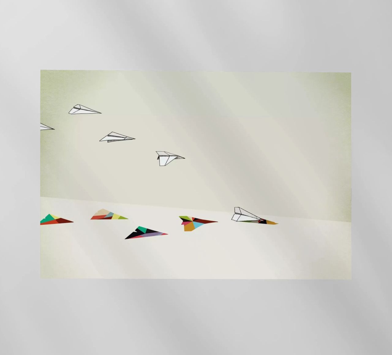 Walking Shadow - Paper Planes pellicola backlit da Jason Ratliff