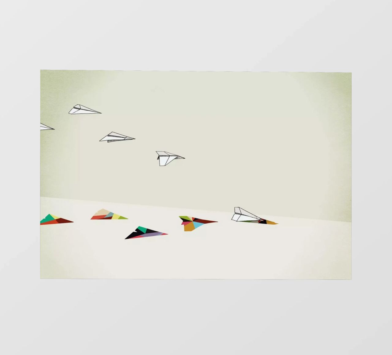 Walking Shadow - Paper Planes pellicola backlit da Jason Ratliff