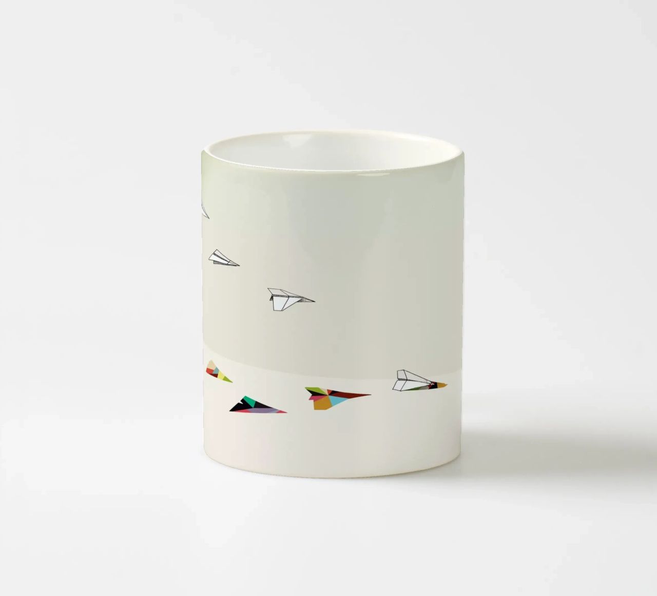Walking Shadow - Paper Planes tazza in ceramica da Jason Ratliff