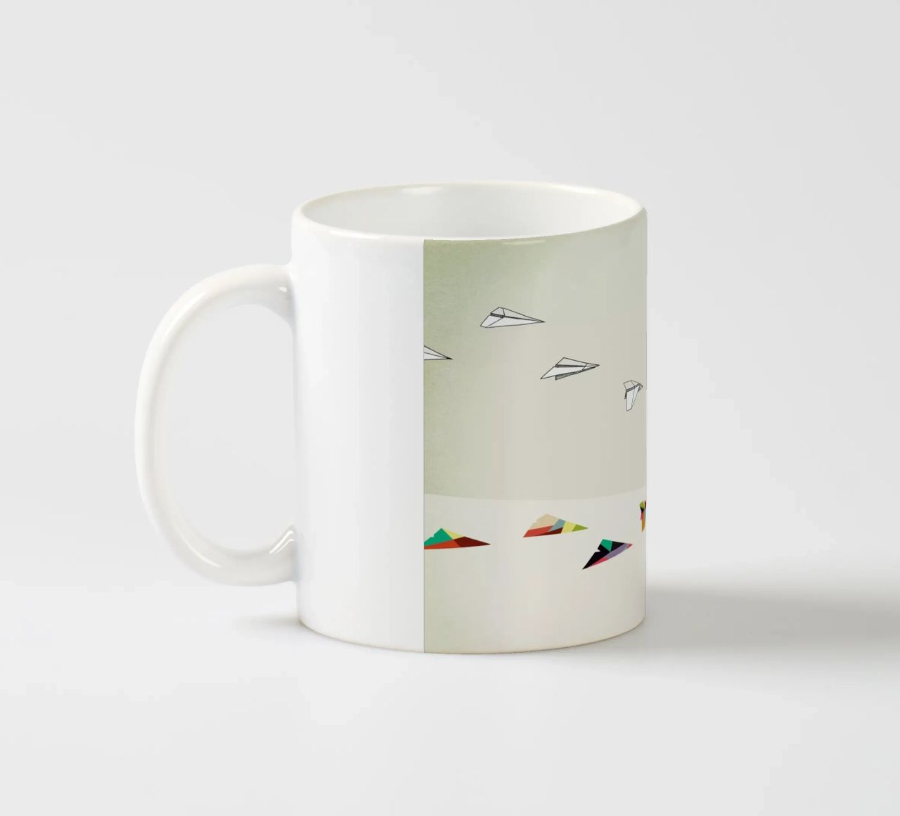 Walking Shadow - Paper Planes tazza in ceramica da Jason Ratliff