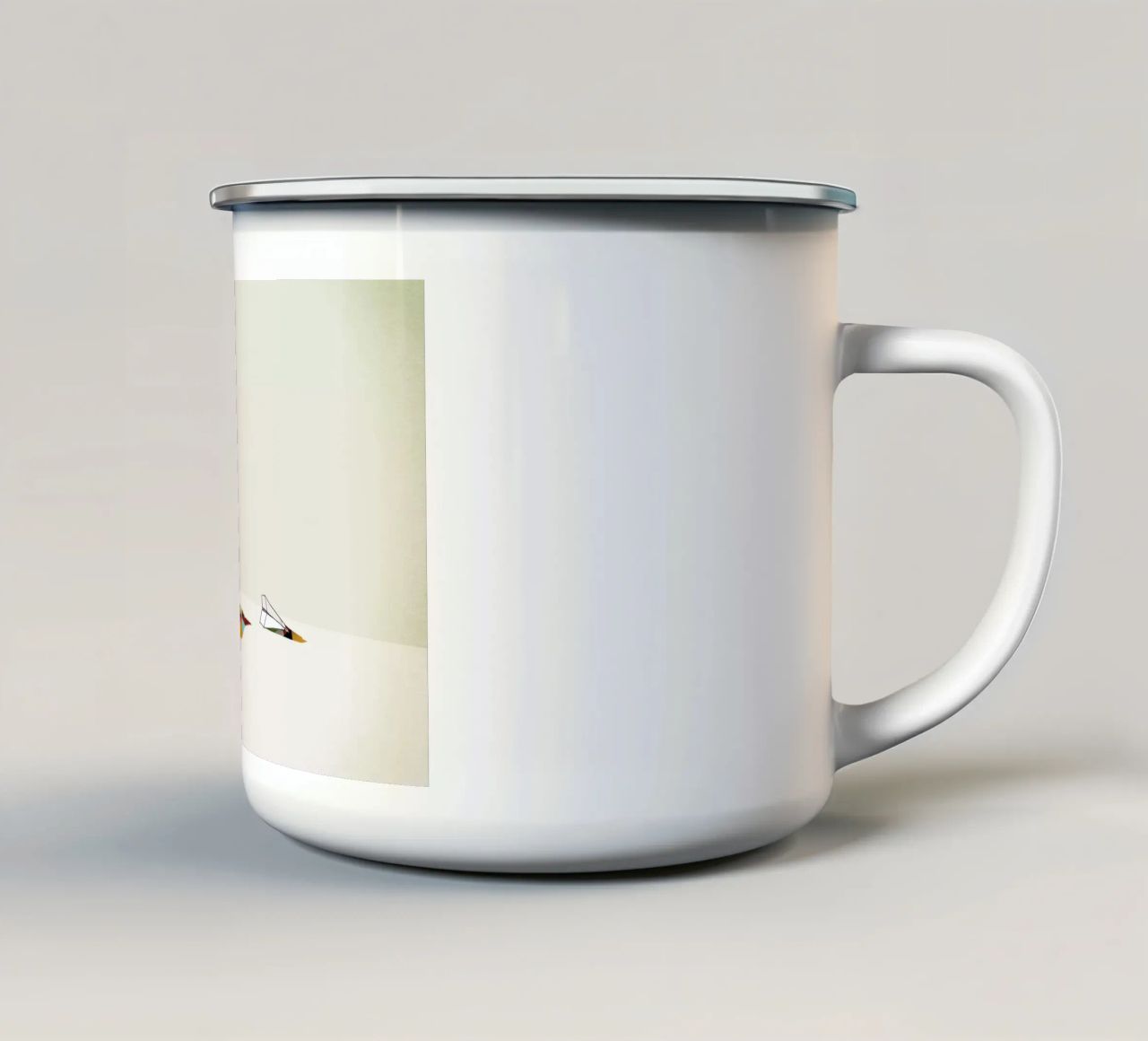 Walking Shadow - Paper Planes tazza in smalto da Jason Ratliff