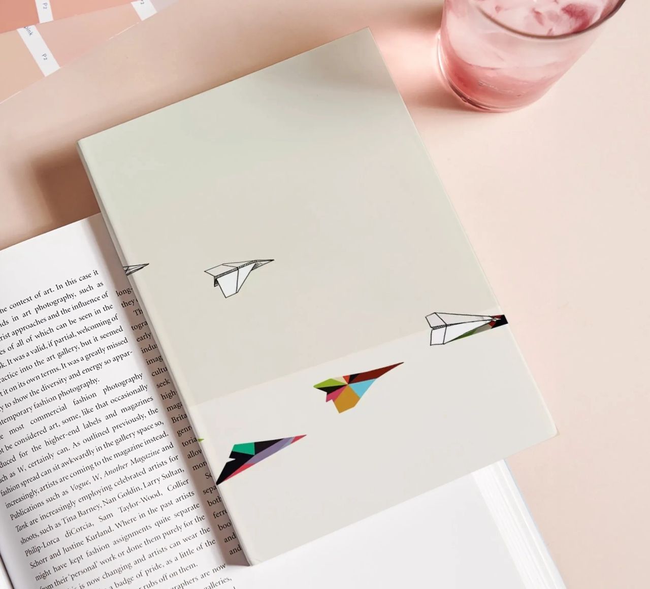 Walking Shadow - Paper Planes notebook by Jason Ratliff