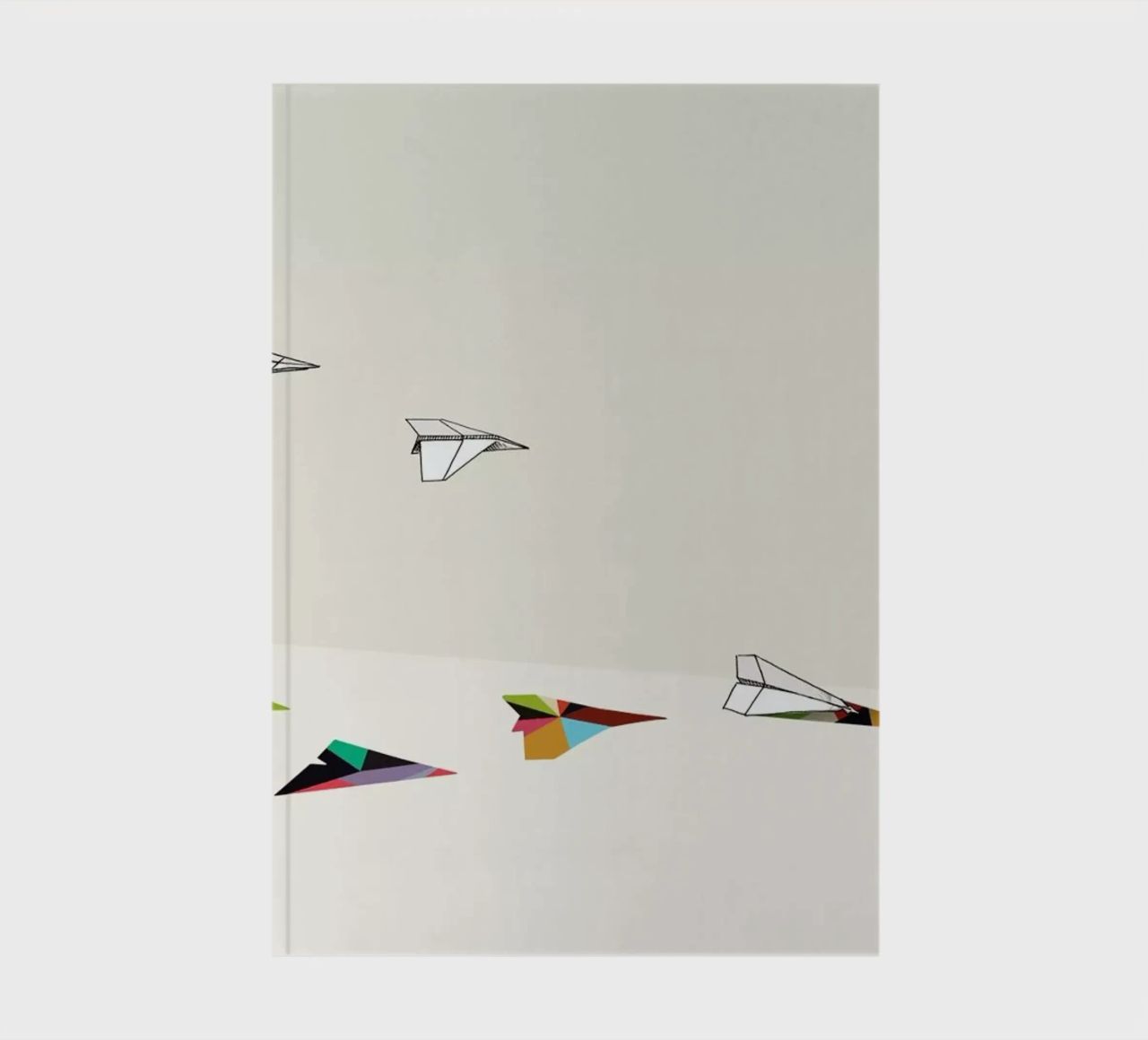 Walking Shadow - Paper Planes notebook by Jason Ratliff