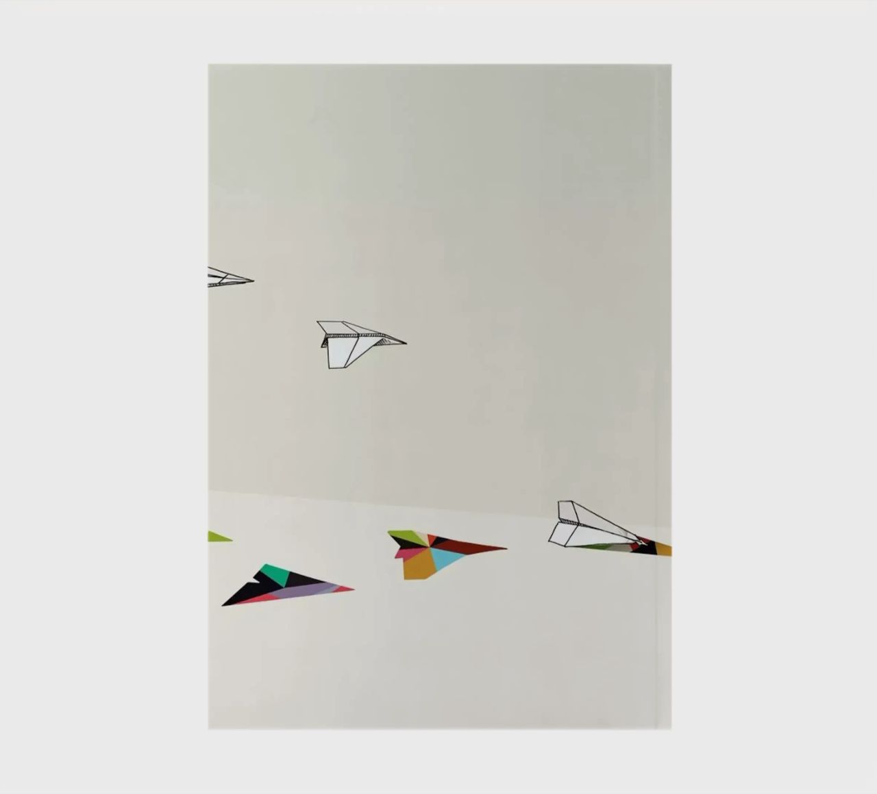 Walking Shadow - Paper Planes notebook by Jason Ratliff